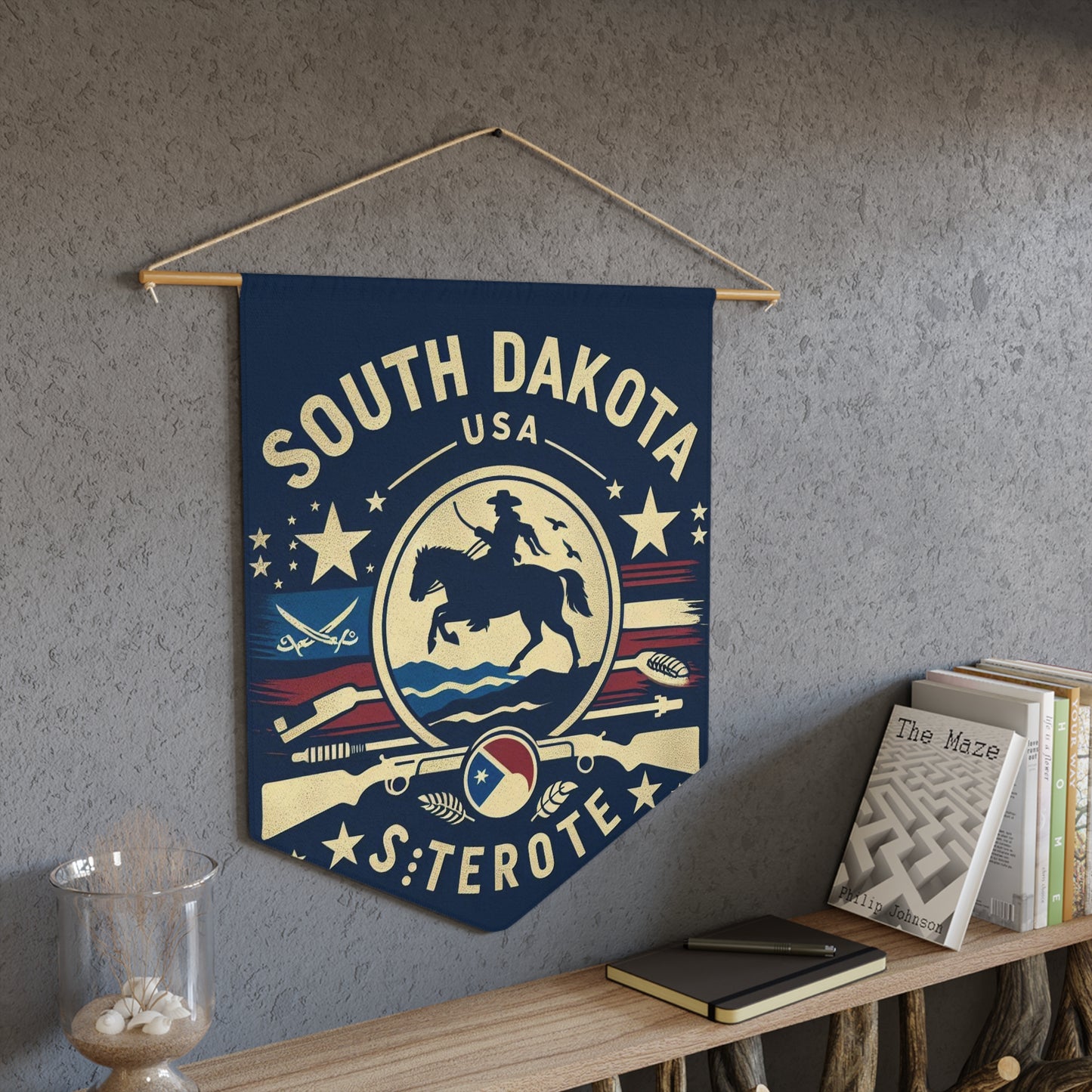 Flag Village South Dakota State Flag Pennant Sporting Home Wall decoration SD0002
