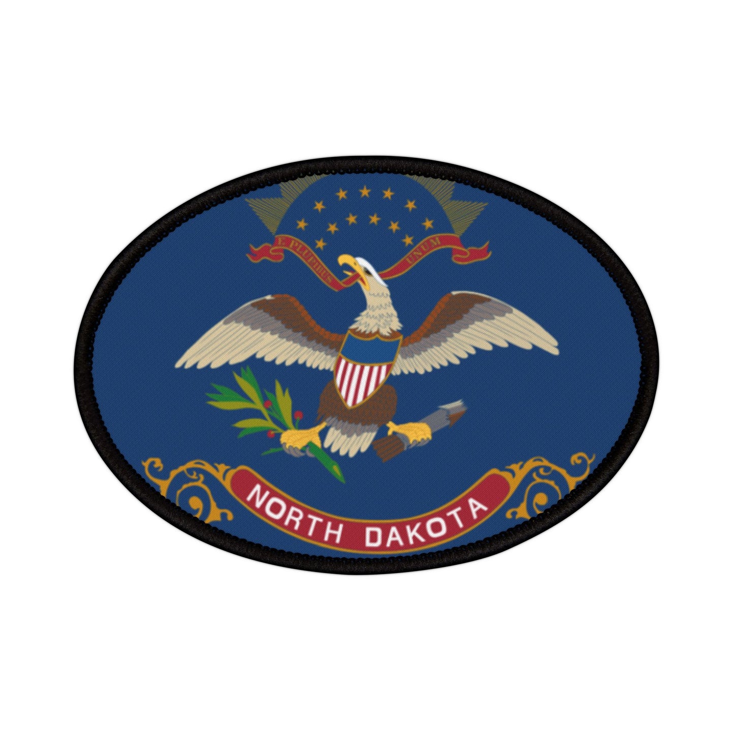 Flag Village North Dakota State Flag Embroidery Iron-On Patches
