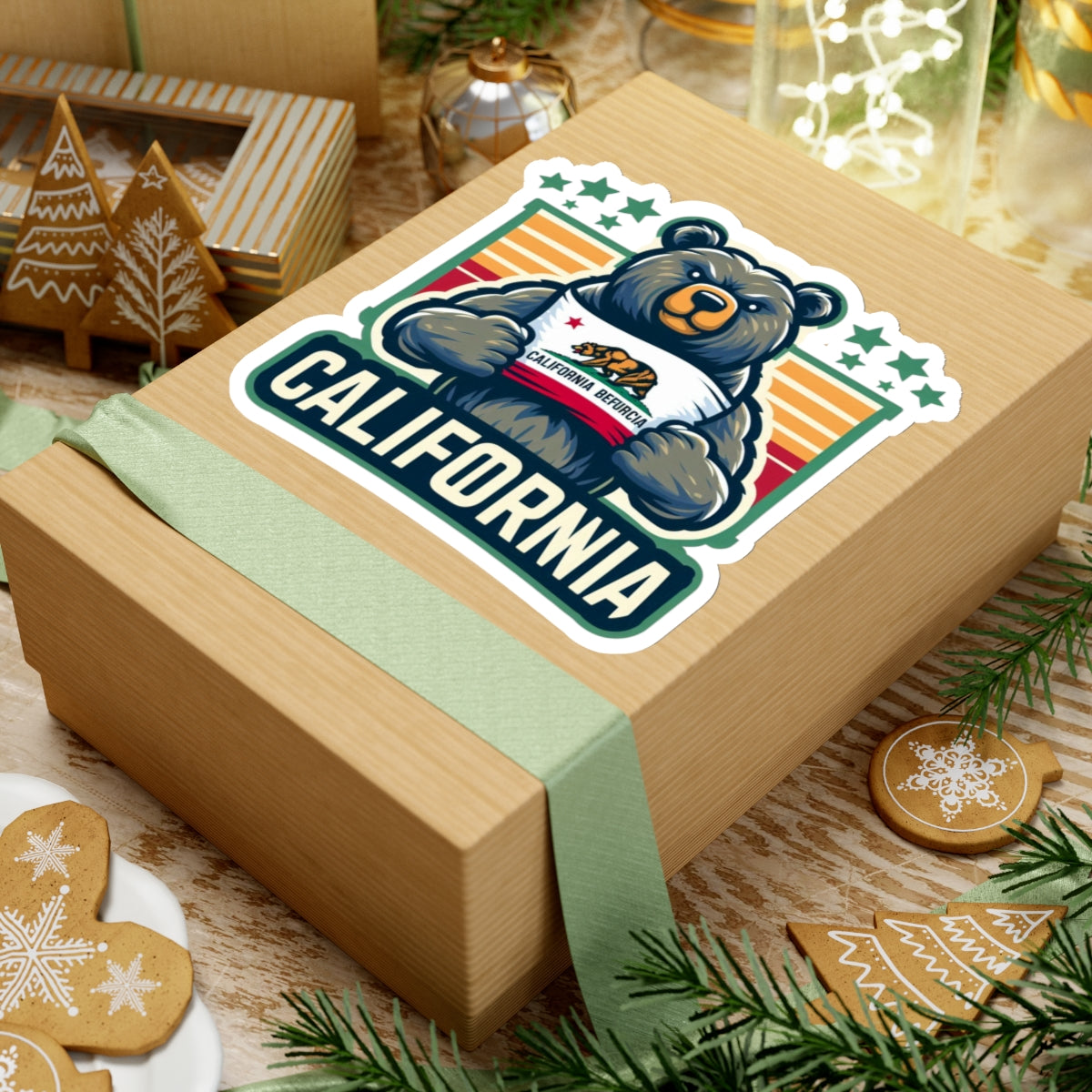 Flag Village USA California State Flag Stickers 2", 3", 4", 6" CA03