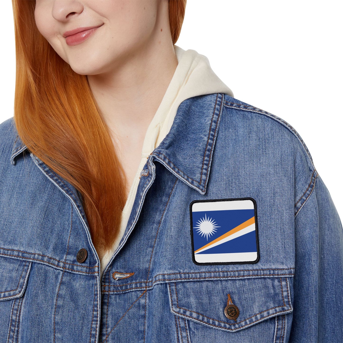 Flag Village Marshall Islands Flag Embroidery Iron-On Patches
