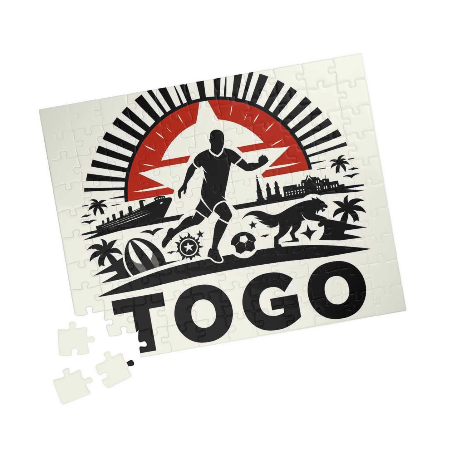 Flag Village Togo Sporting Flag Puzzle (110, 252, 520, 1014-piece) TGO0002
