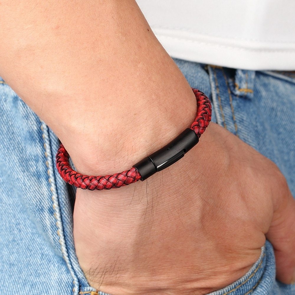 Flag Village Men for women Bracelets Black Stainless Steel Jewelry Gifts