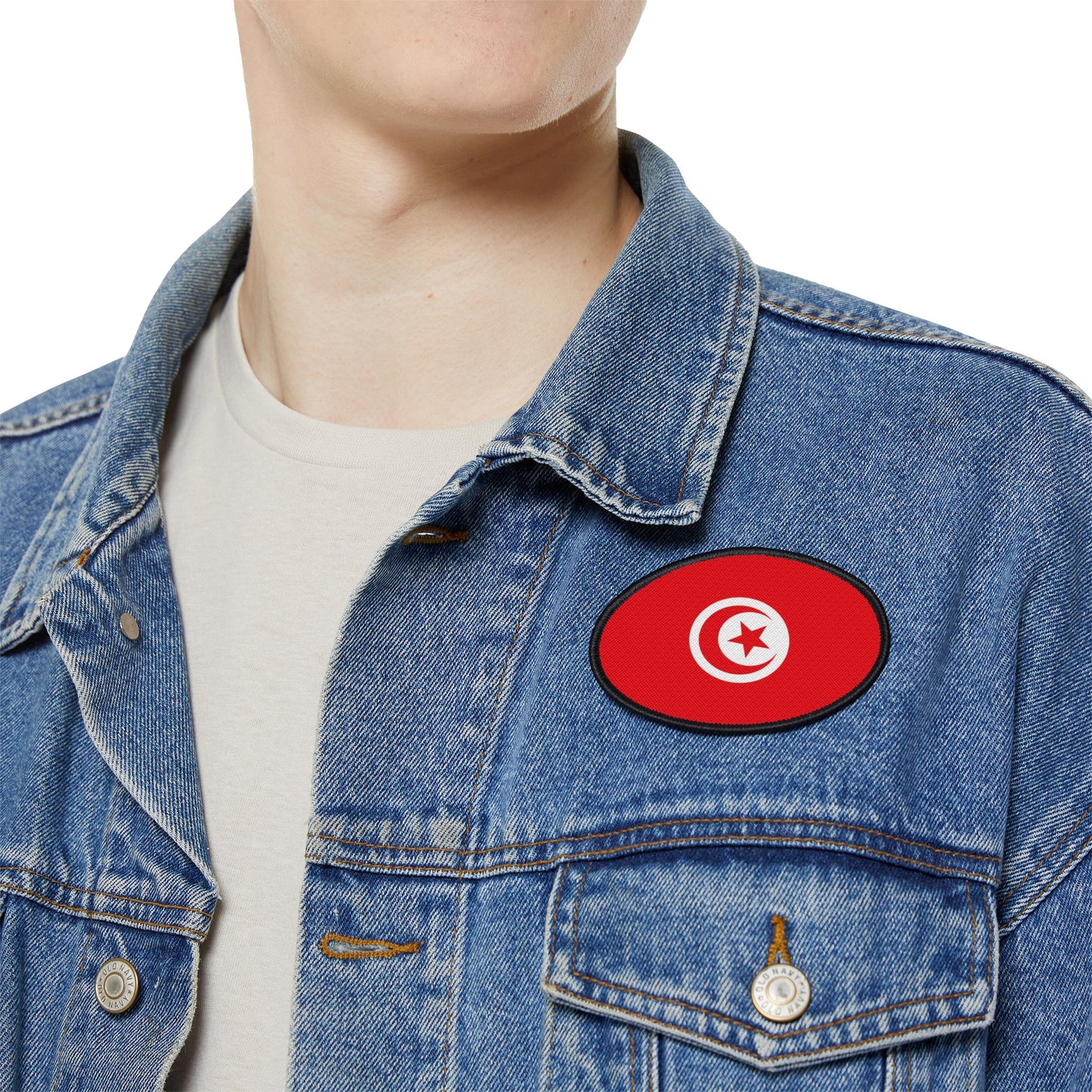 Flag Village Tunisia Flag Embroidery Iron-On Patches