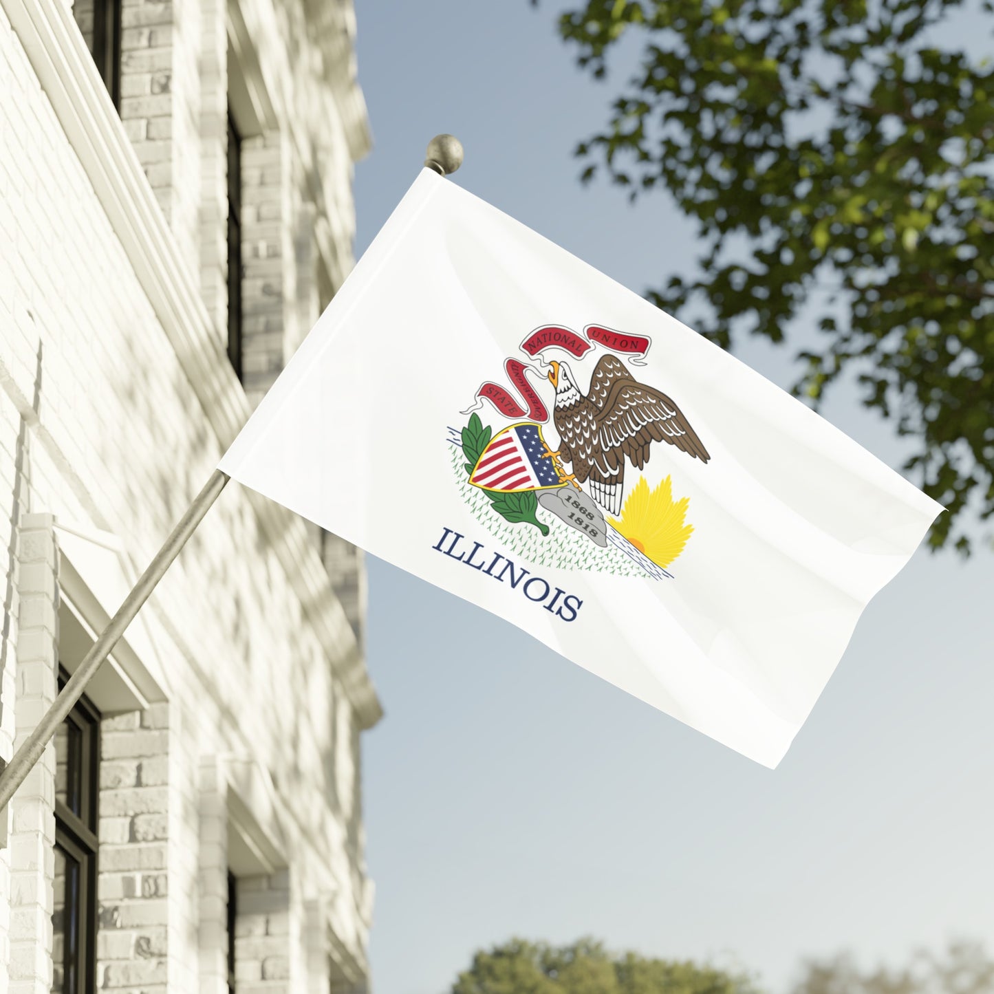 Flag Village USA Illinois State Flag 18" x 12" / 36" x 24" / 60" x 36"
