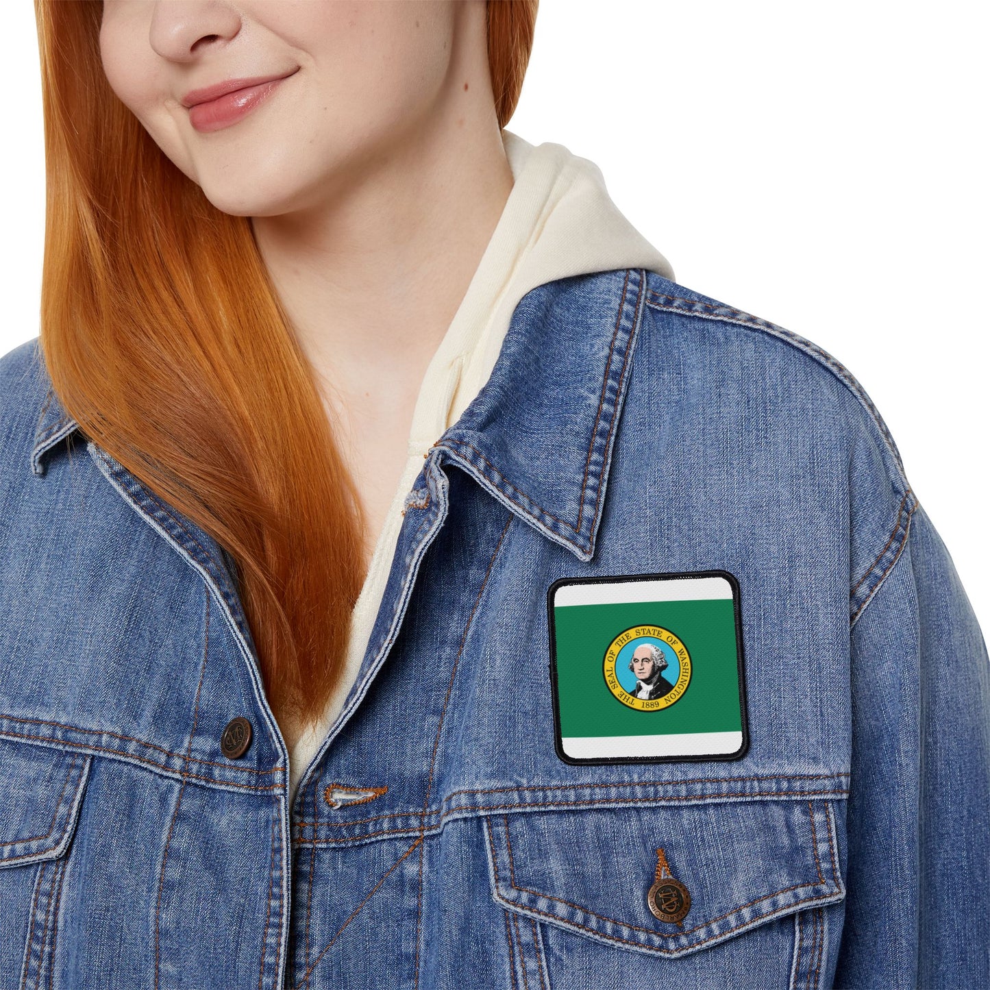 Flag Village Washington State Flag Embroidery Iron-On Patches