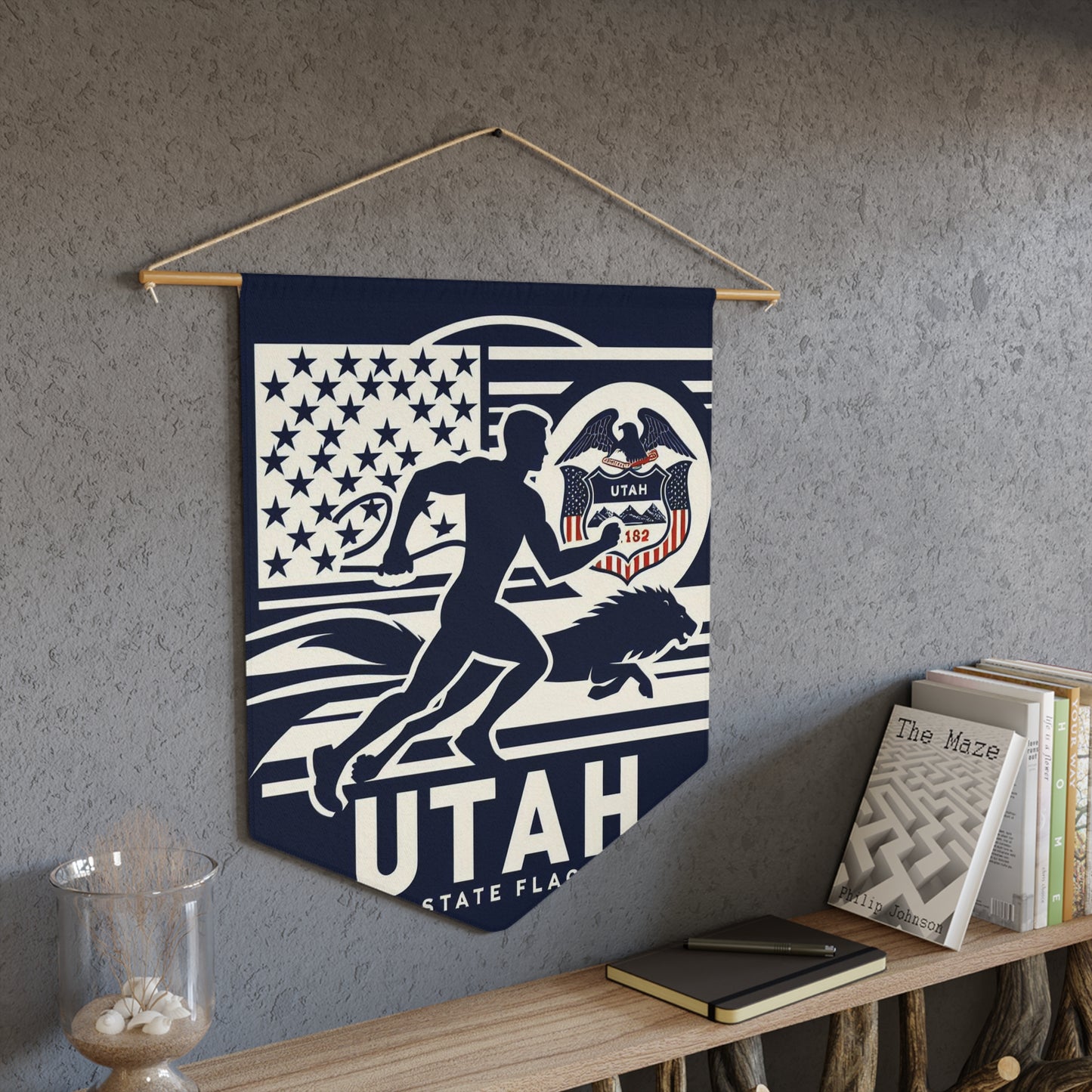 Flag Village Utah State Flag Pennant Sporting Home Wall decoration UT0002