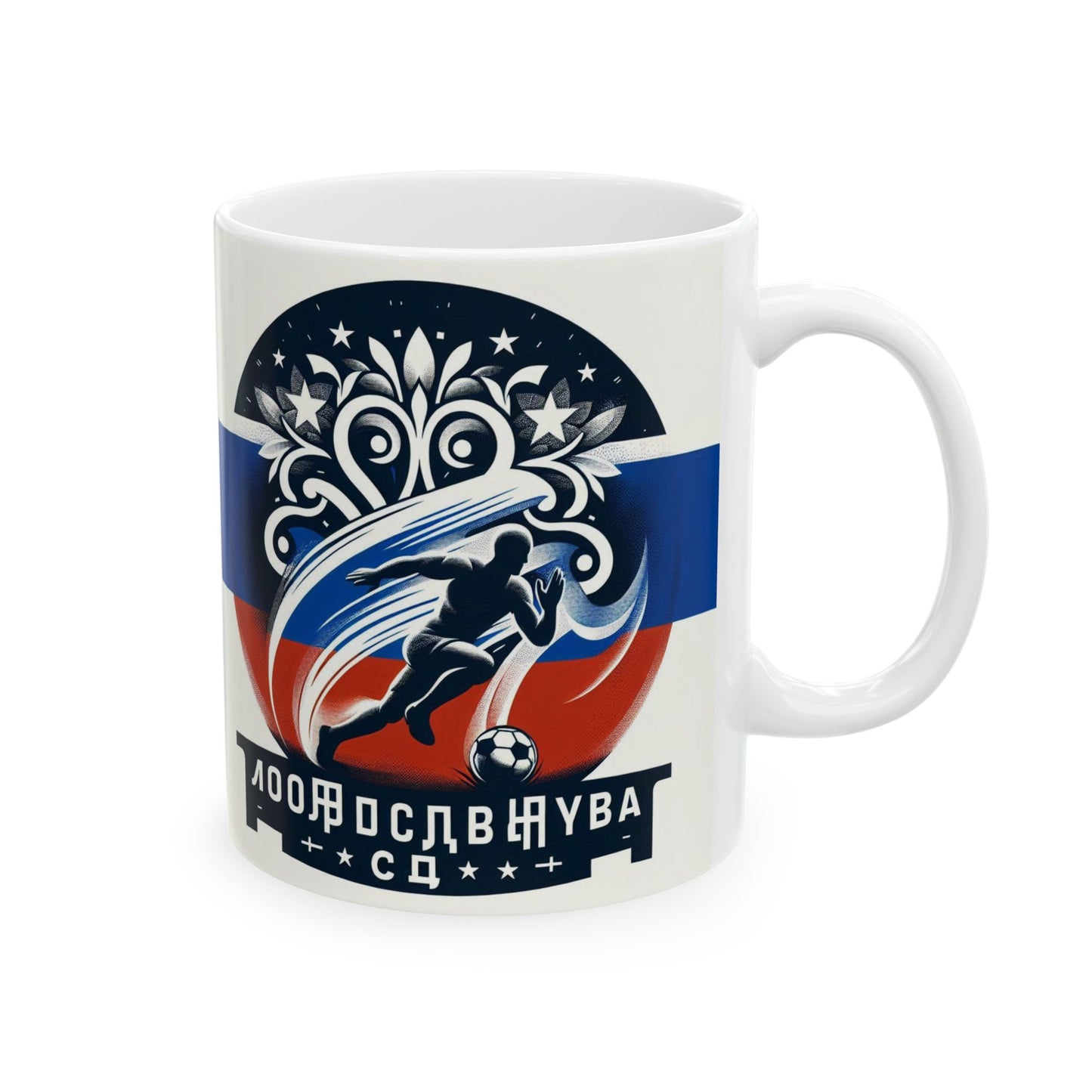 Flag Village Russia Sporting Flag Ceramic Coffee Mug 11oz RUS0008