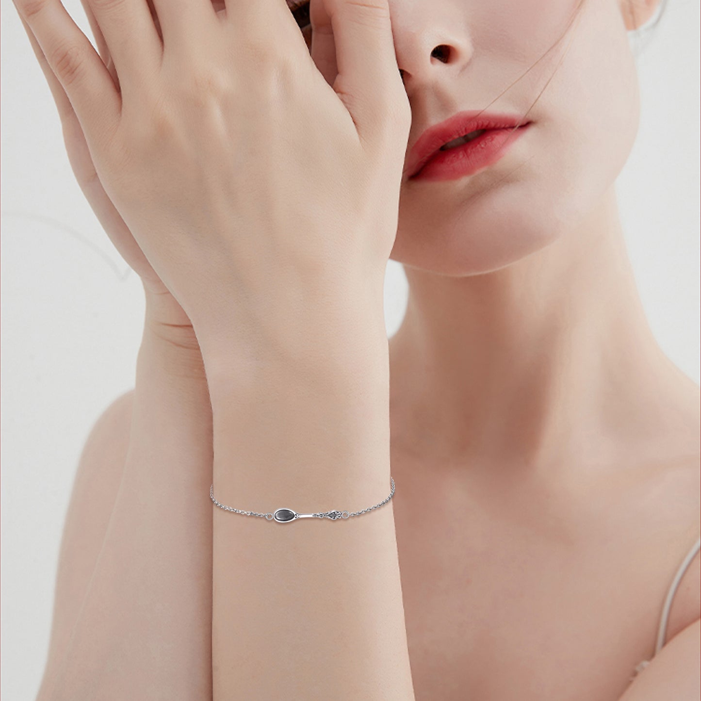 Flag Village Spoon Bracelet 925 Sterling Silver Spoon Bracelet Spoon Jewelry for Women Girls Gifts