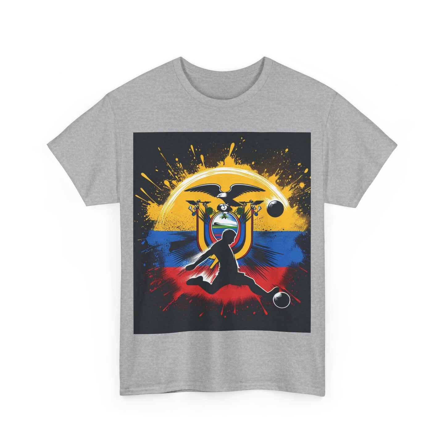 Flag Village Ecuador Sporting Flag T-SHIRT Heavy Cotton Tee ECU0006