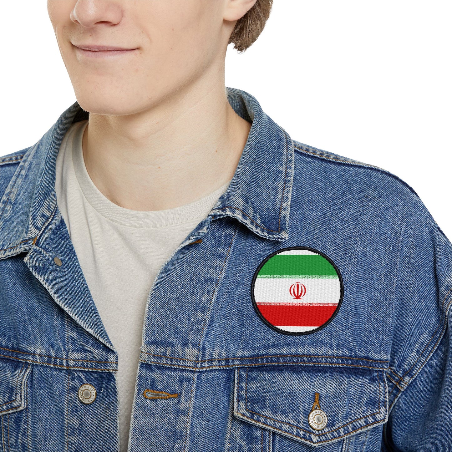 Flag Village Iran Flag Embroidery Iron-On Patches