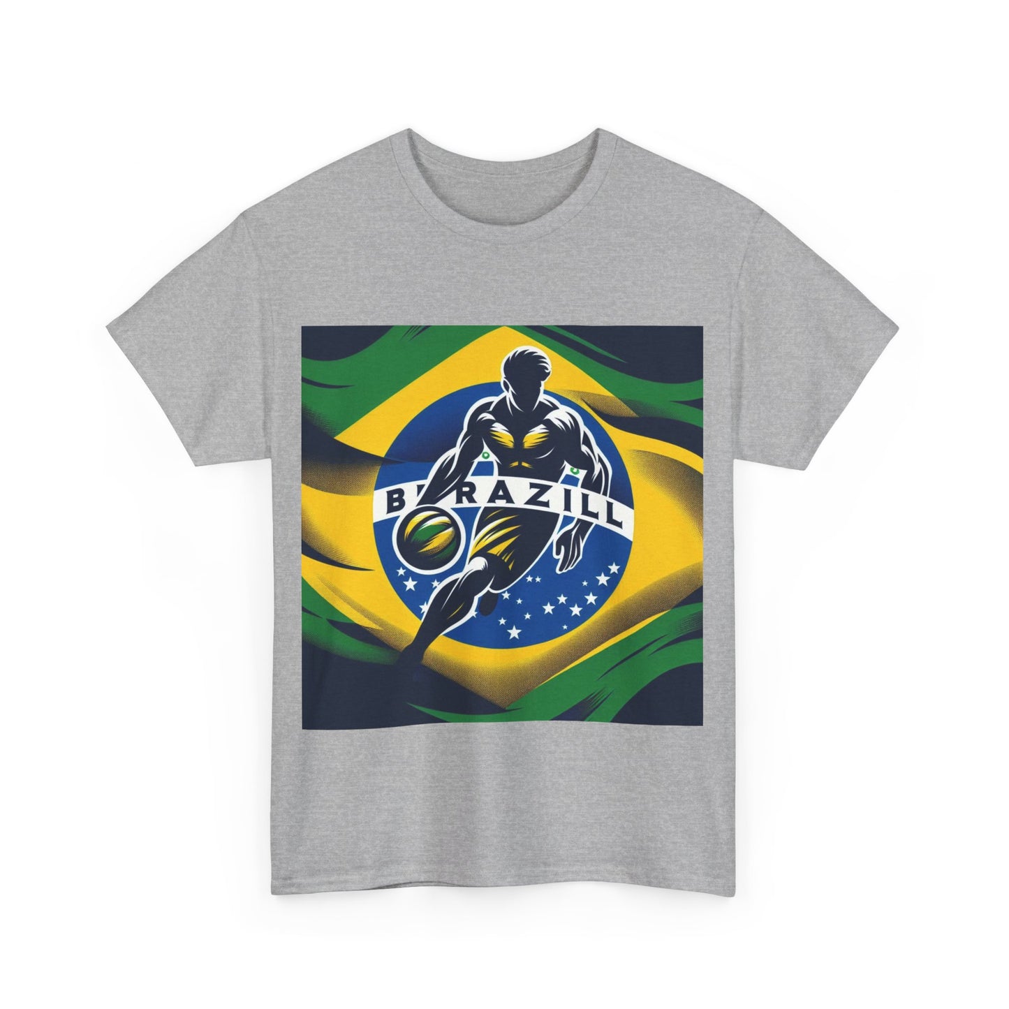 Flag Village Brazil Sporting Flag T-SHIRT Heavy Cotton Tee BRA0014