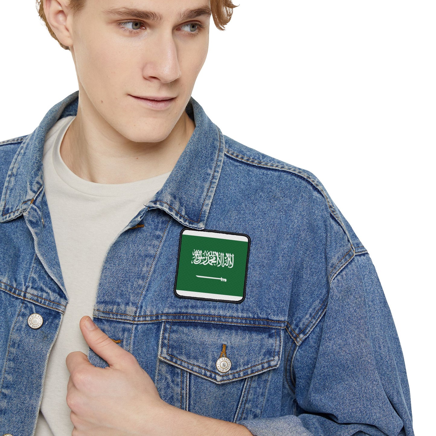 Flag Village Saudi Arabia Flag Embroidery Iron-On Patches