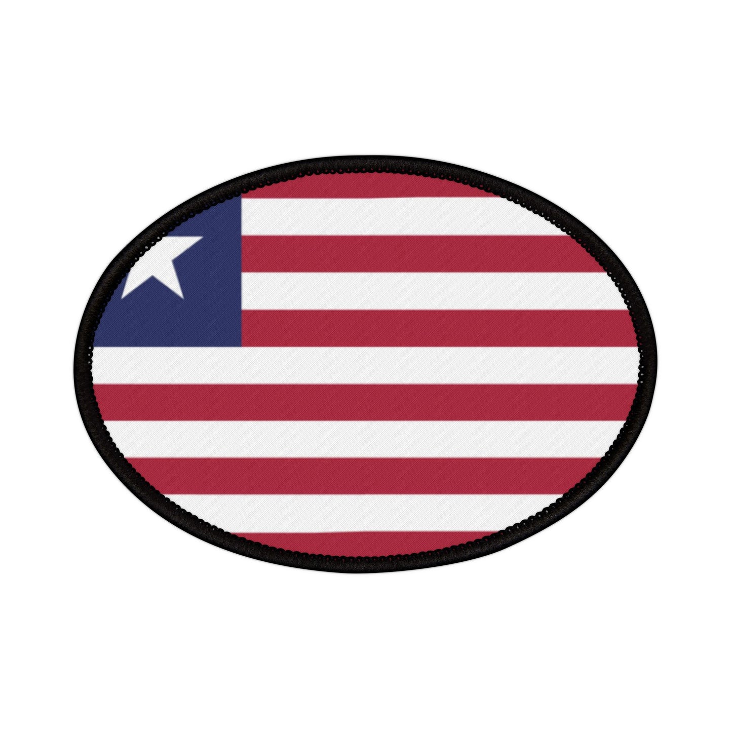 Flag Village Liberia Flag Embroidery Iron-On Patches
