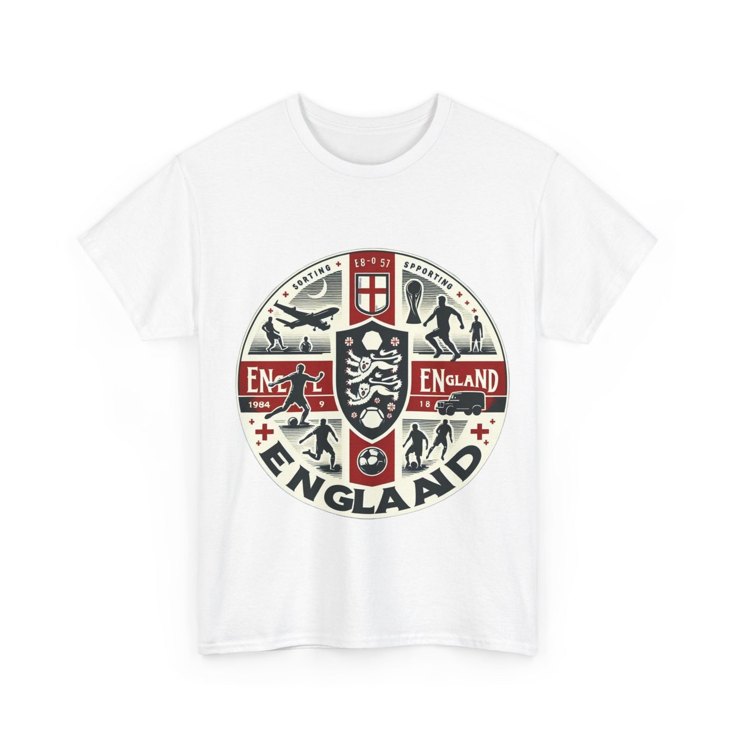 Flag Village England Sporting Flag T-SHIRT Heavy Cotton Tee GBR0006