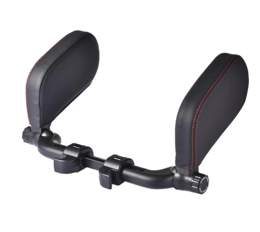 Flag Village Auto Tools Car headrest pillow Sleep Adjustable Side Car Soft Travel Seat Headrest Auto Leather Support Neck Pillow Cushion car accessories