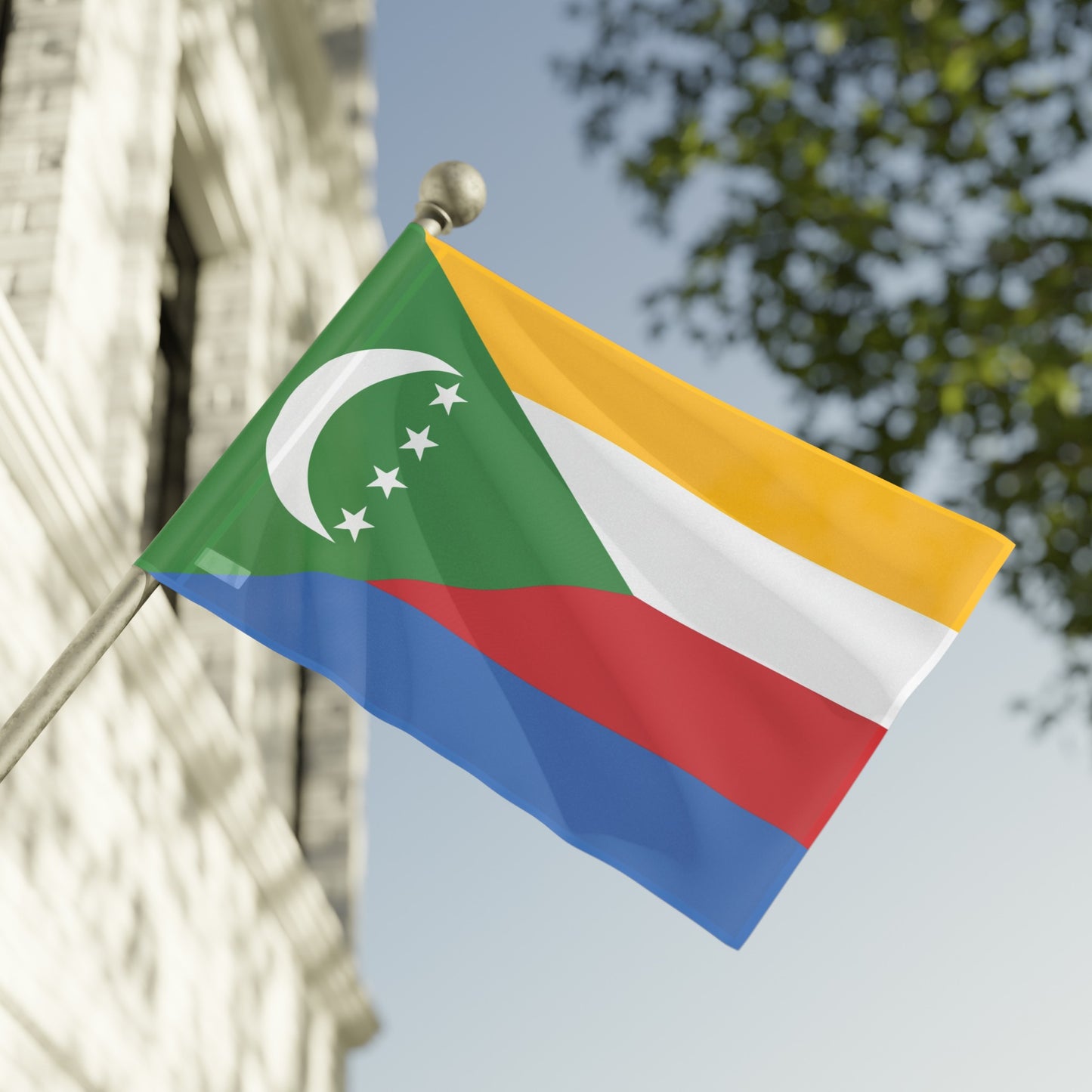 Flag Village Comoros Flag 18" x 12" / 36" x 24" / 60" x 36"