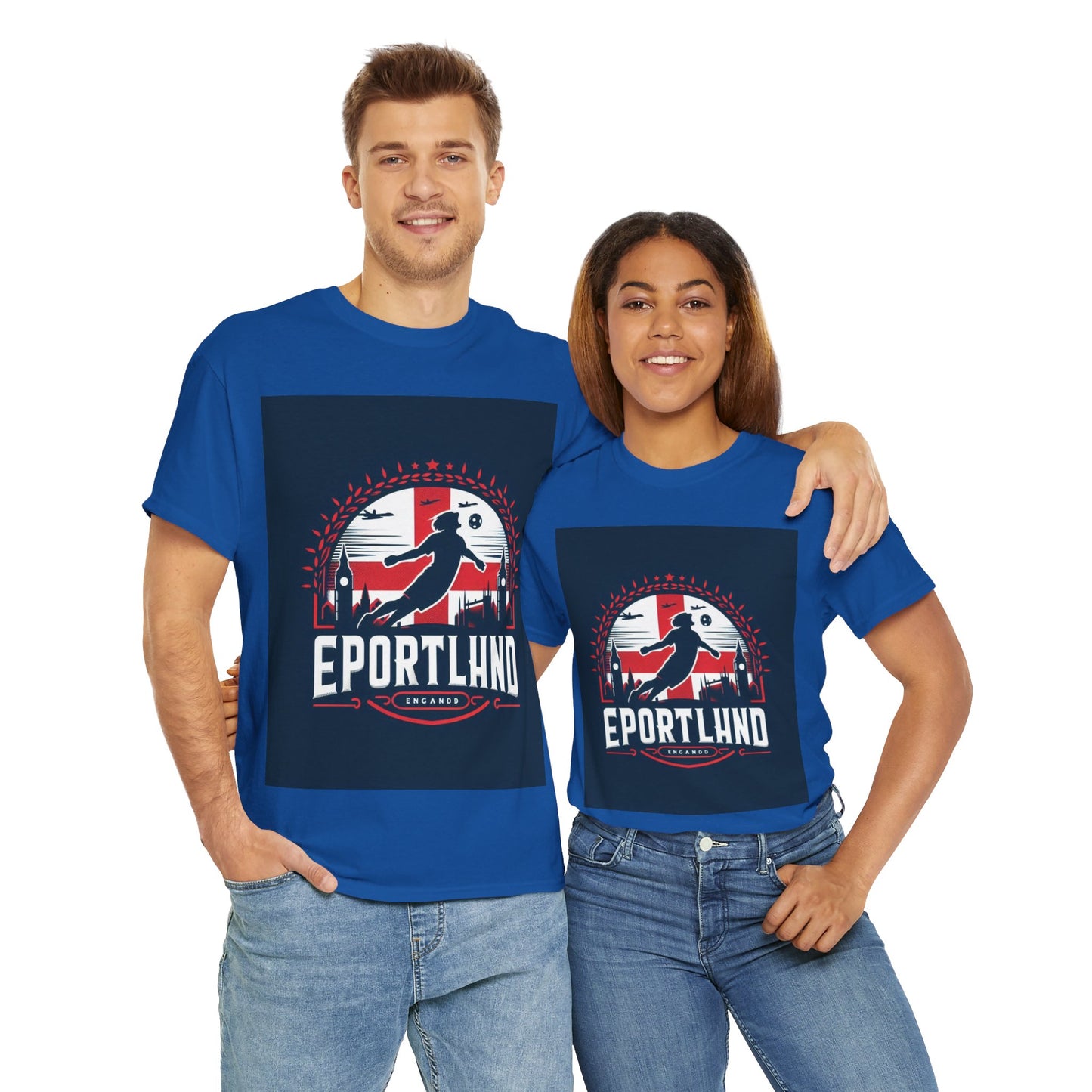 Flag Village England Sporting Flag T-SHIRT Heavy Cotton Tee GBR0003