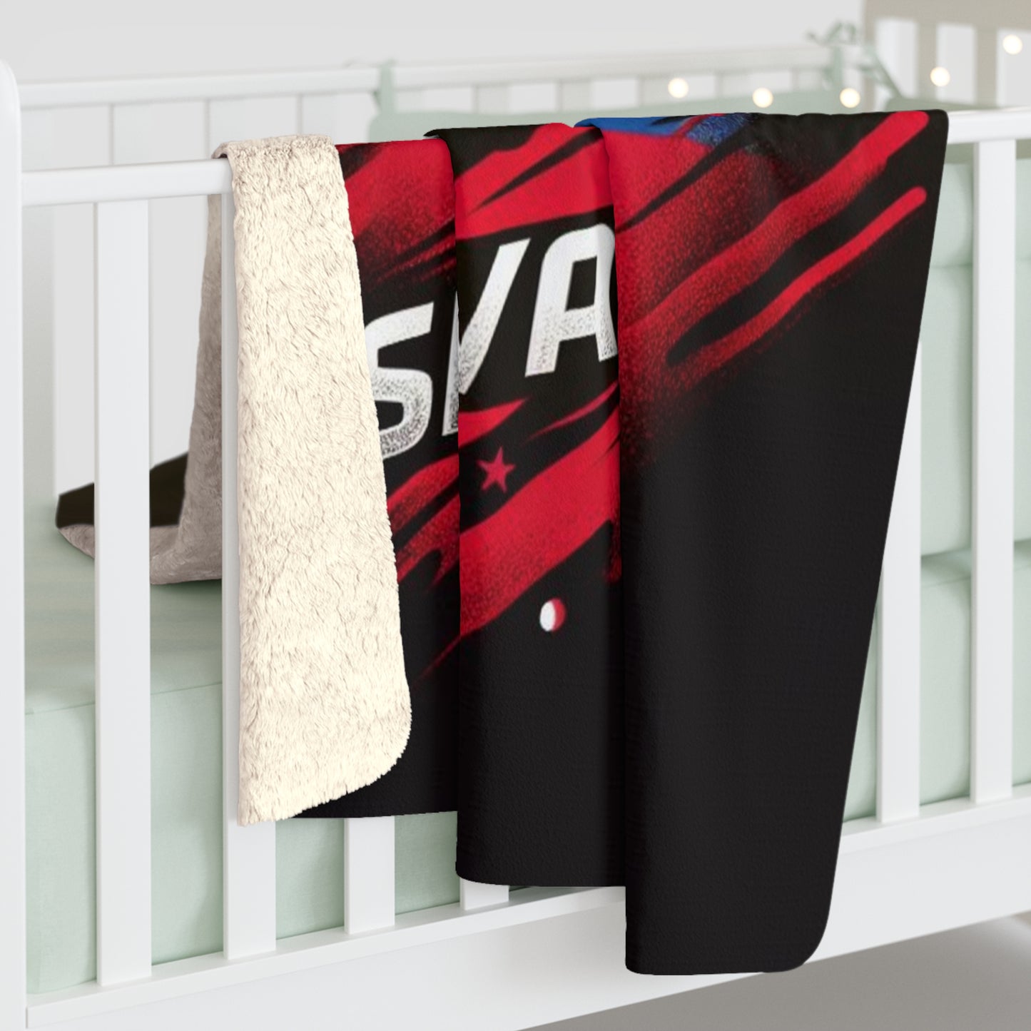 Flag Village Slovakia Sporting Flag Sherpa Fleece Blanket SVK0001