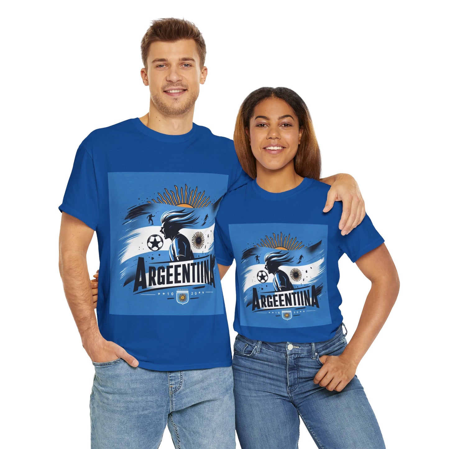 Flag Village Argentina Sporting Flag T-SHIRT Heavy Cotton Tee ARG0006