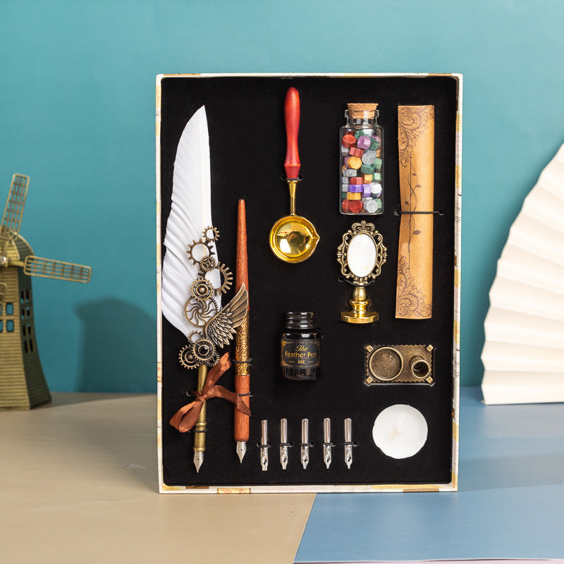 Flag Village Business Gift Box Birthday Gift Pen Set