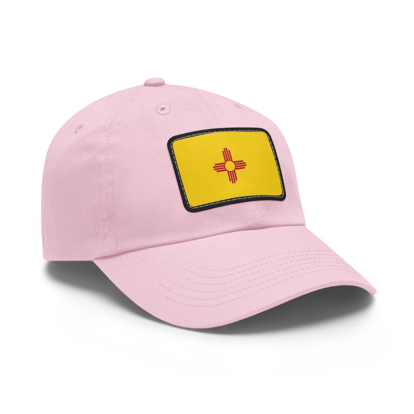 Flag Village USA New Mexico State Flag Hat Cap with Leather Patch