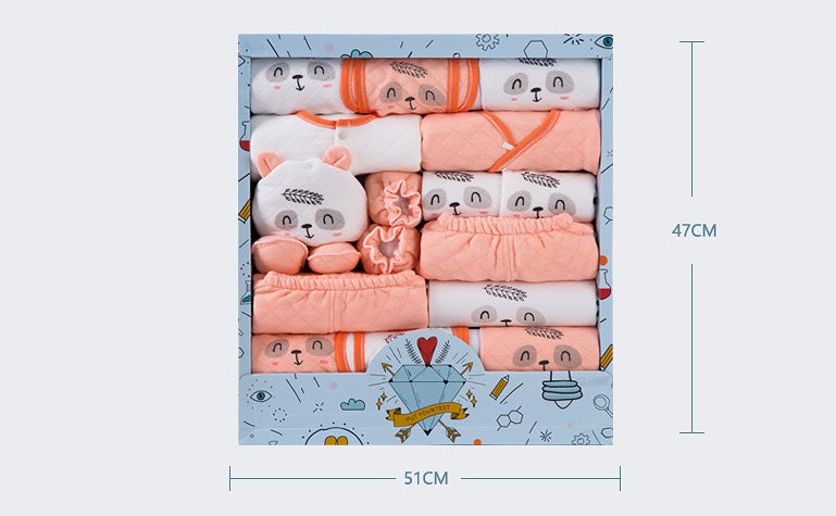 Flag Village Newborn gift box baby clothes set cotton