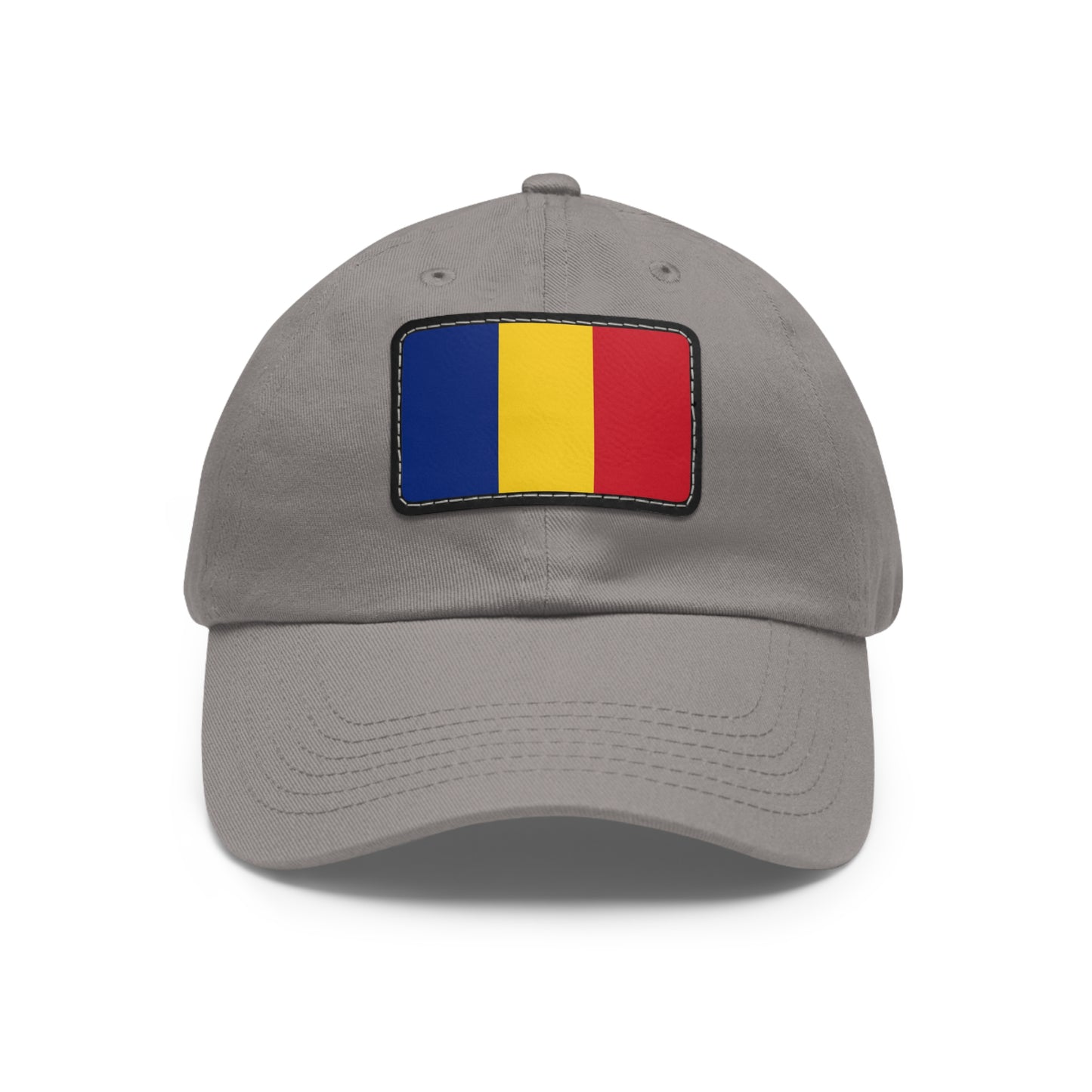 Flag Village Romania Flag Hat Cap with Leather Patch