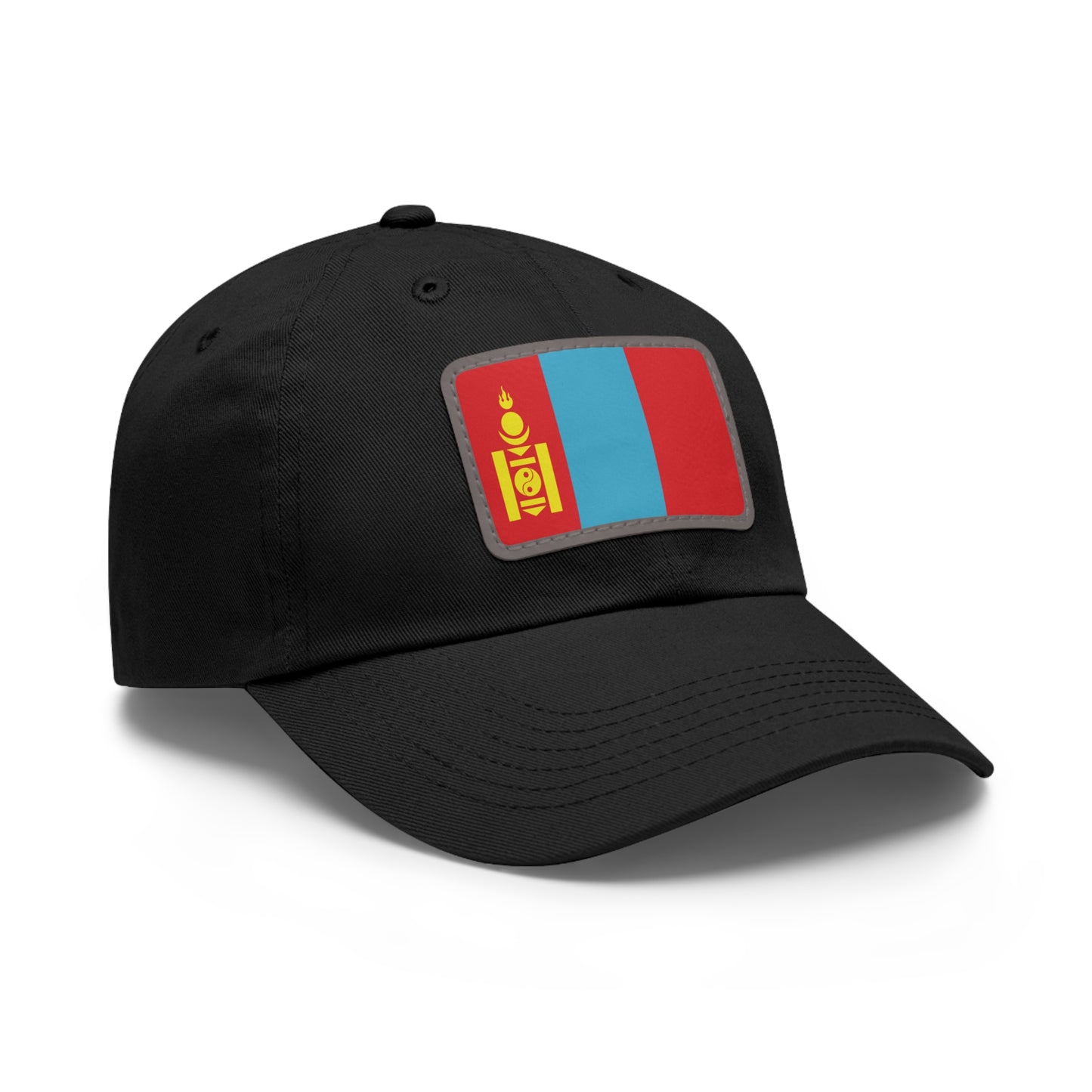 Flag Village Mongolia Flag Hat Cap with Leather Patch