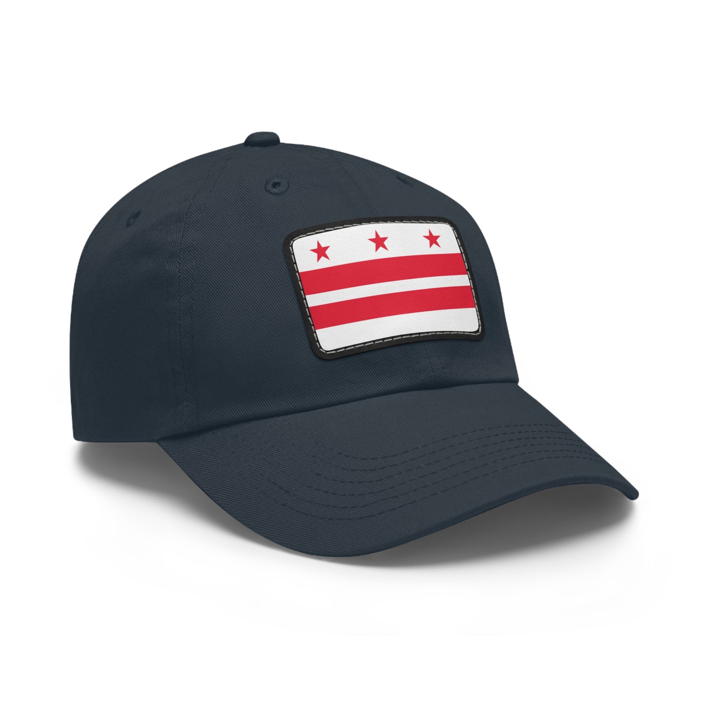 Flag Village USA District of Columbia State Flag Hat Cap with Leather Patch