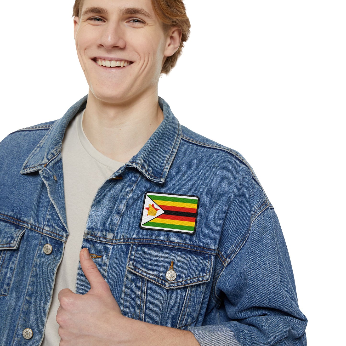 Flag Village Zimbabwe Flag Embroidery Iron-On Patches