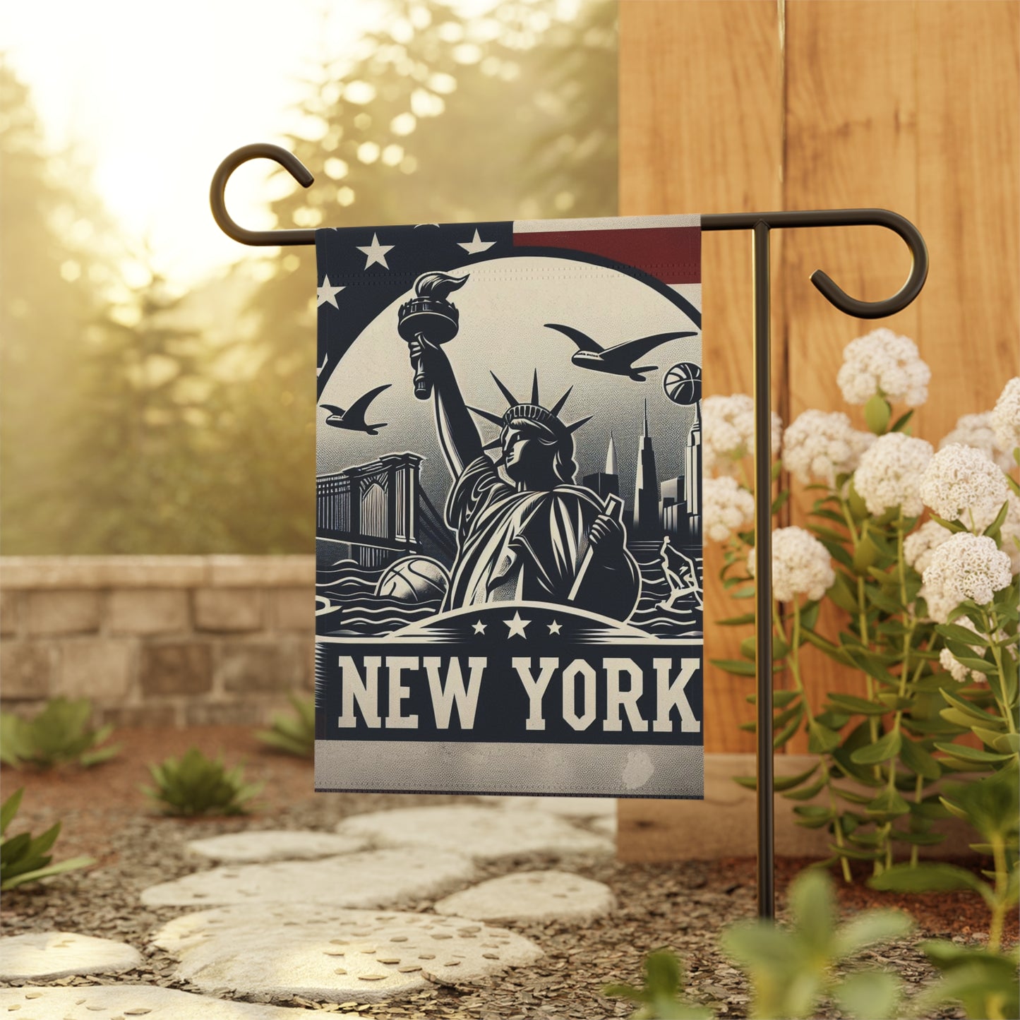 Flag Village New York State Flag Sporting Garden & House Banner NY0001