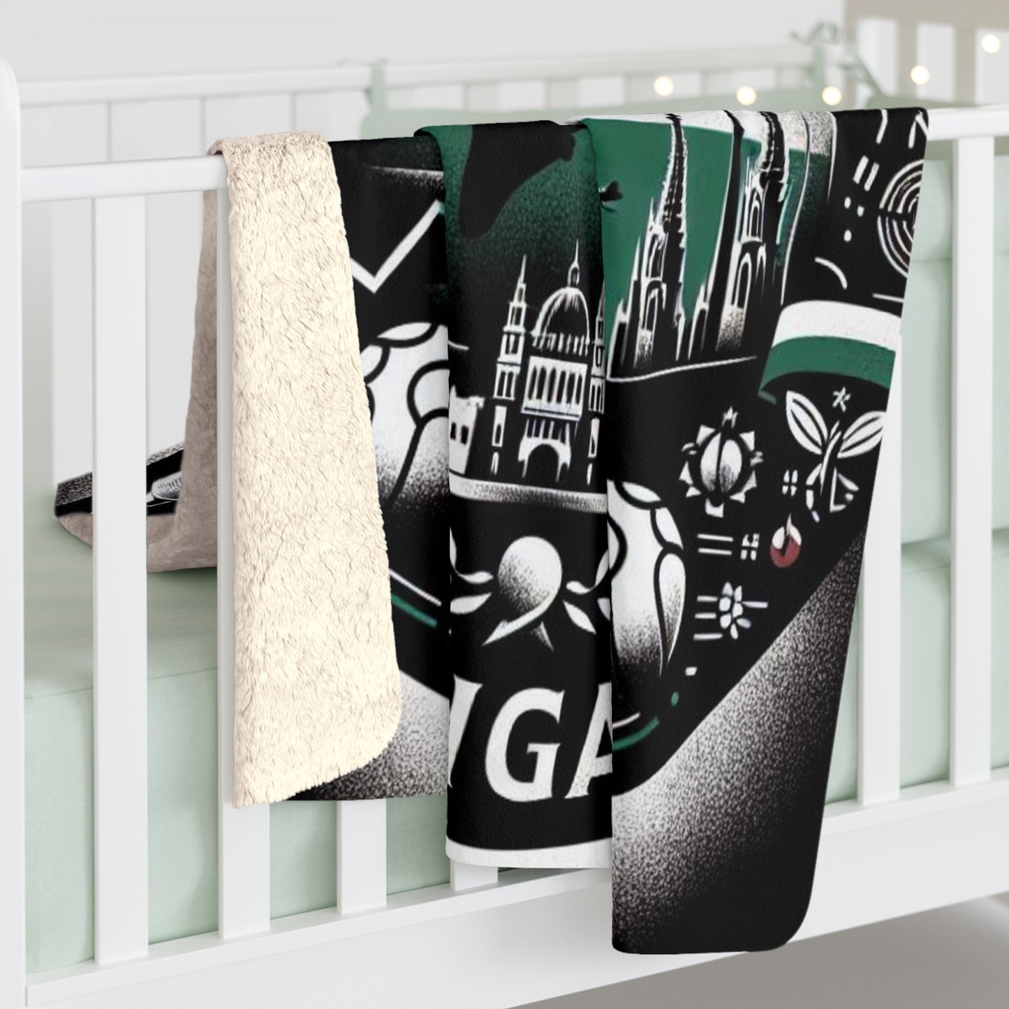 Flag Village Hungary Sporting Flag Sherpa Fleece Blanket HUN0001