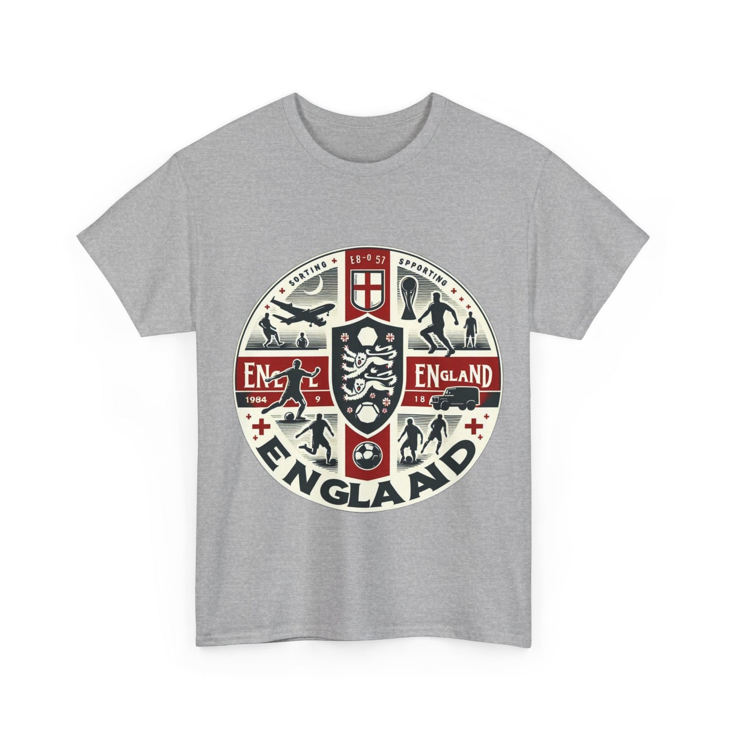 Flag Village England Sporting Flag T-SHIRT Heavy Cotton Tee GBR0006