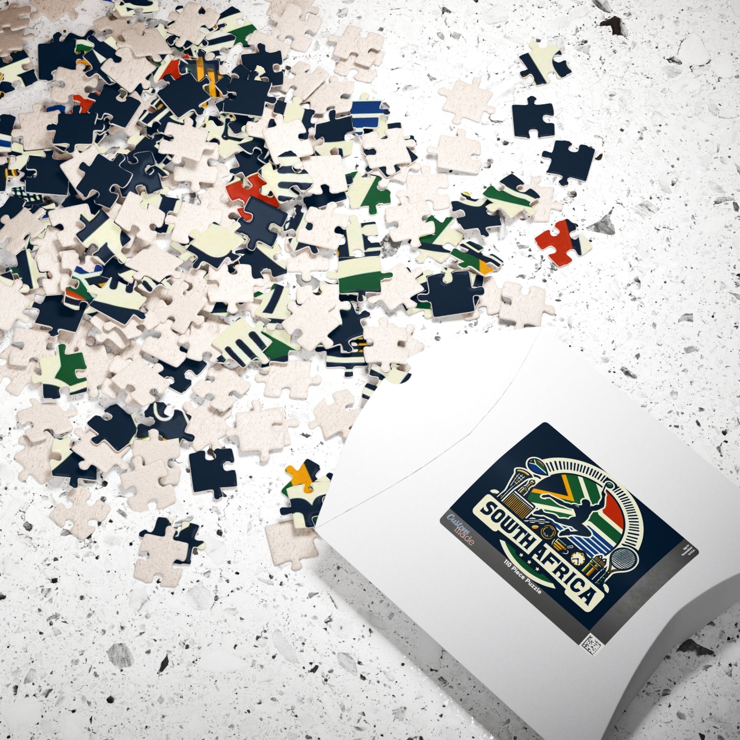 Flag Village South Africa Sporting Flag Puzzle (110, 252, 520, 1014-piece) ZAF0001