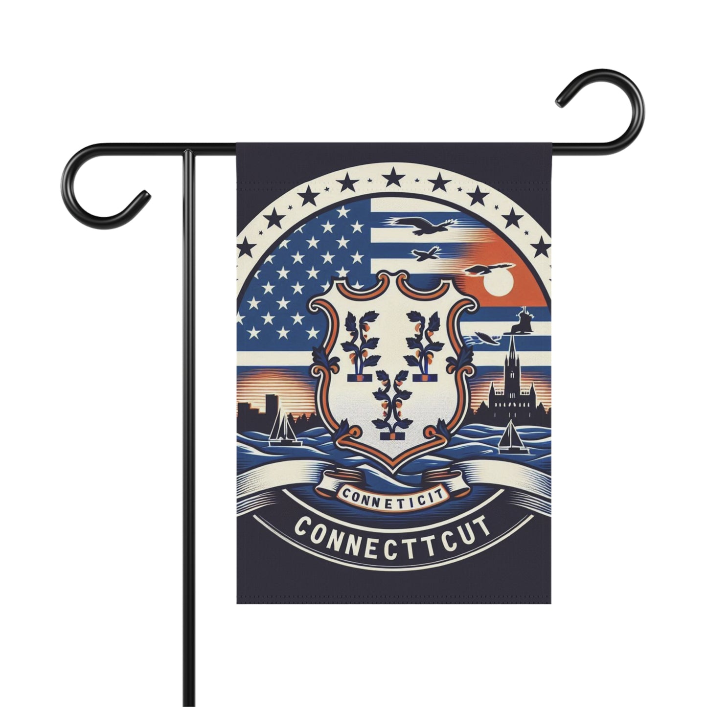 Flag Village Connecticut State Flag Sporting Garden & House Banner CT0004