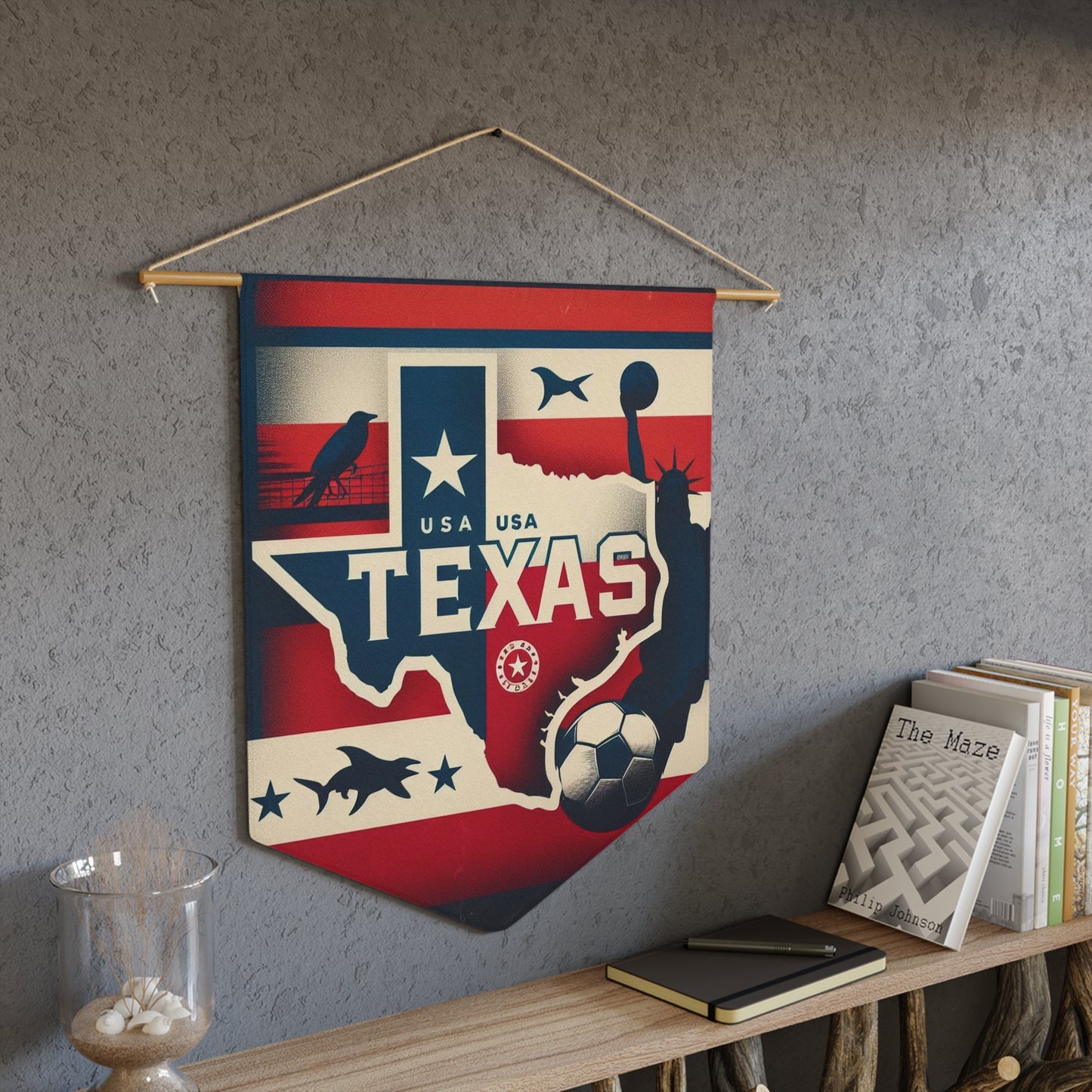 Flag Village Texas State Flag Pennant Sporting Home Wall decoration TX0001