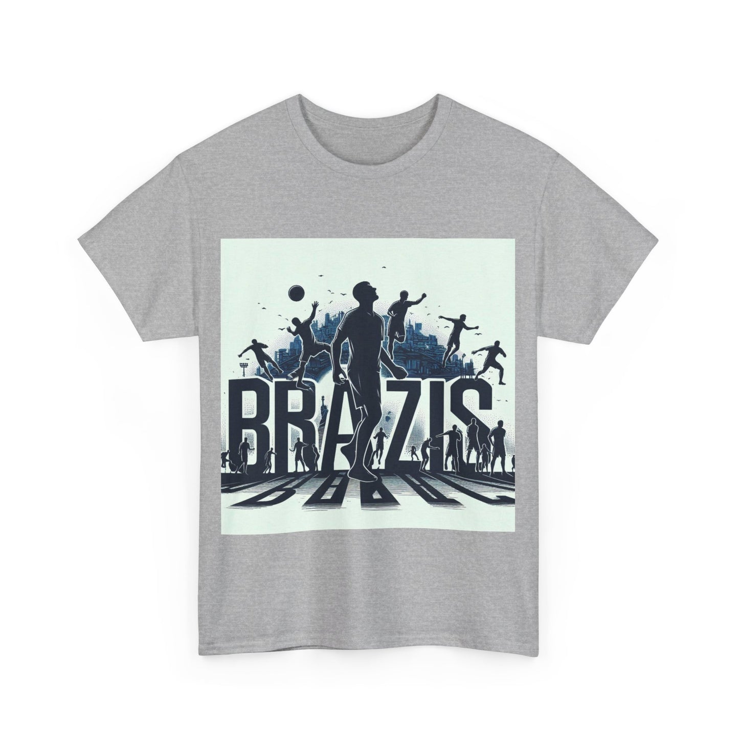 Flag Village Brazil Sporting Flag T-SHIRT Heavy Cotton Tee BRA0006
