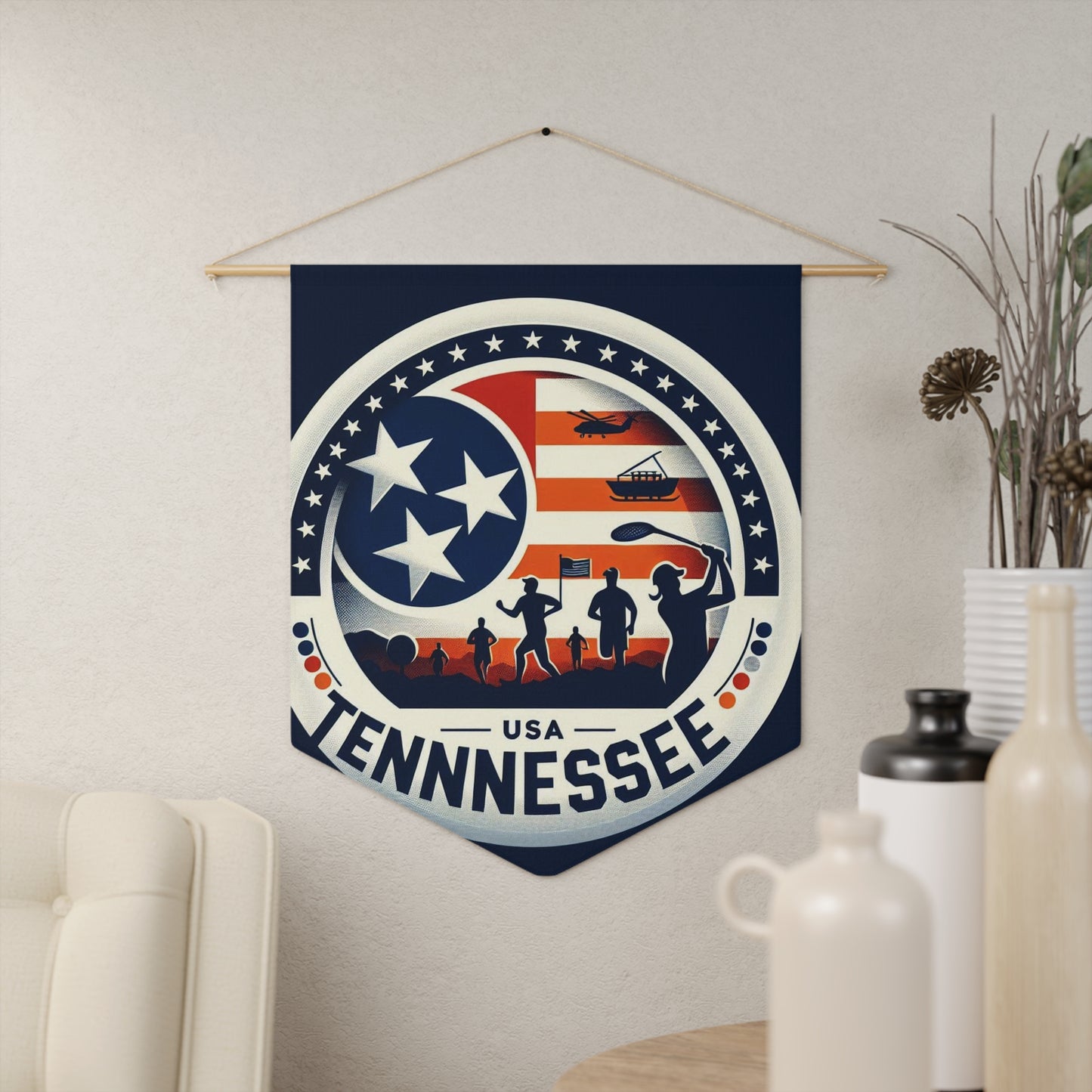 Flag Village Tennessee State Flag Pennant Sporting Home Wall decoration TN0002