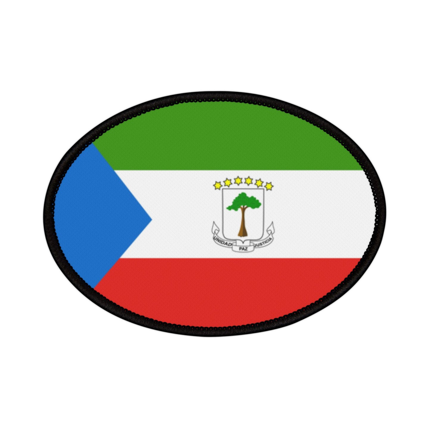 Flag Village Equatorial Guinea Flag Embroidery Iron-On Patches