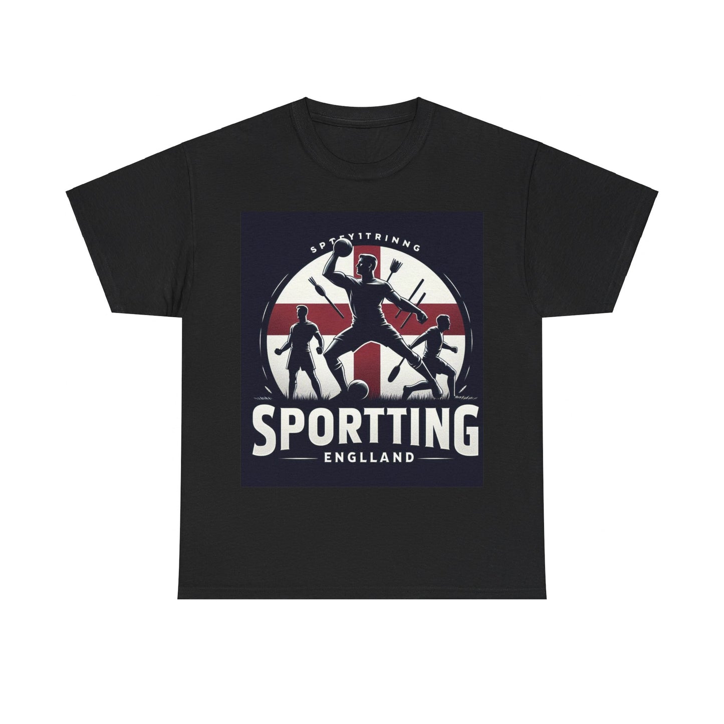 Flag Village England Sporting Flag T-SHIRT Heavy Cotton Tee GBR0002