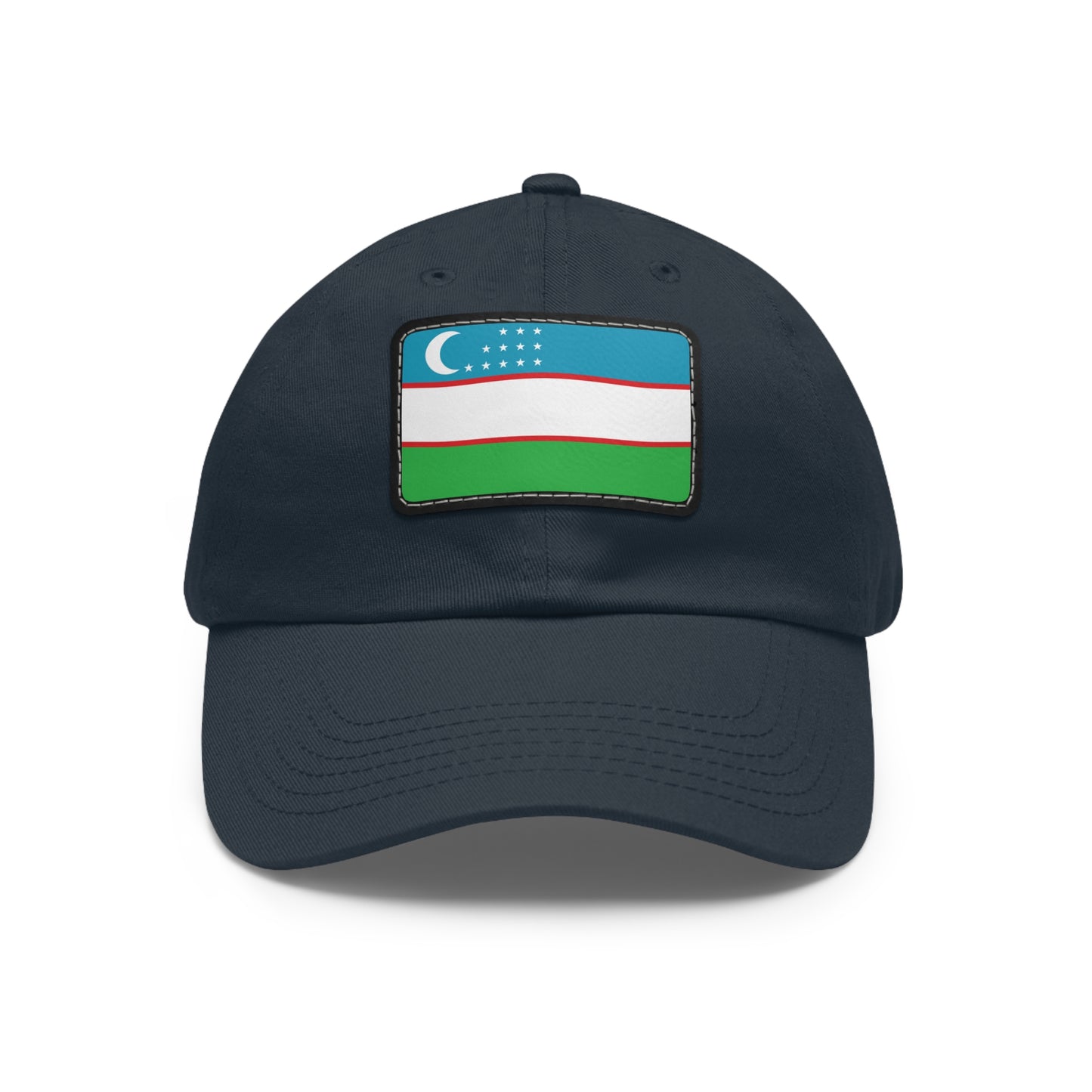 Flag Village Uzbekistan Flag Hat Cap with Leather Patch