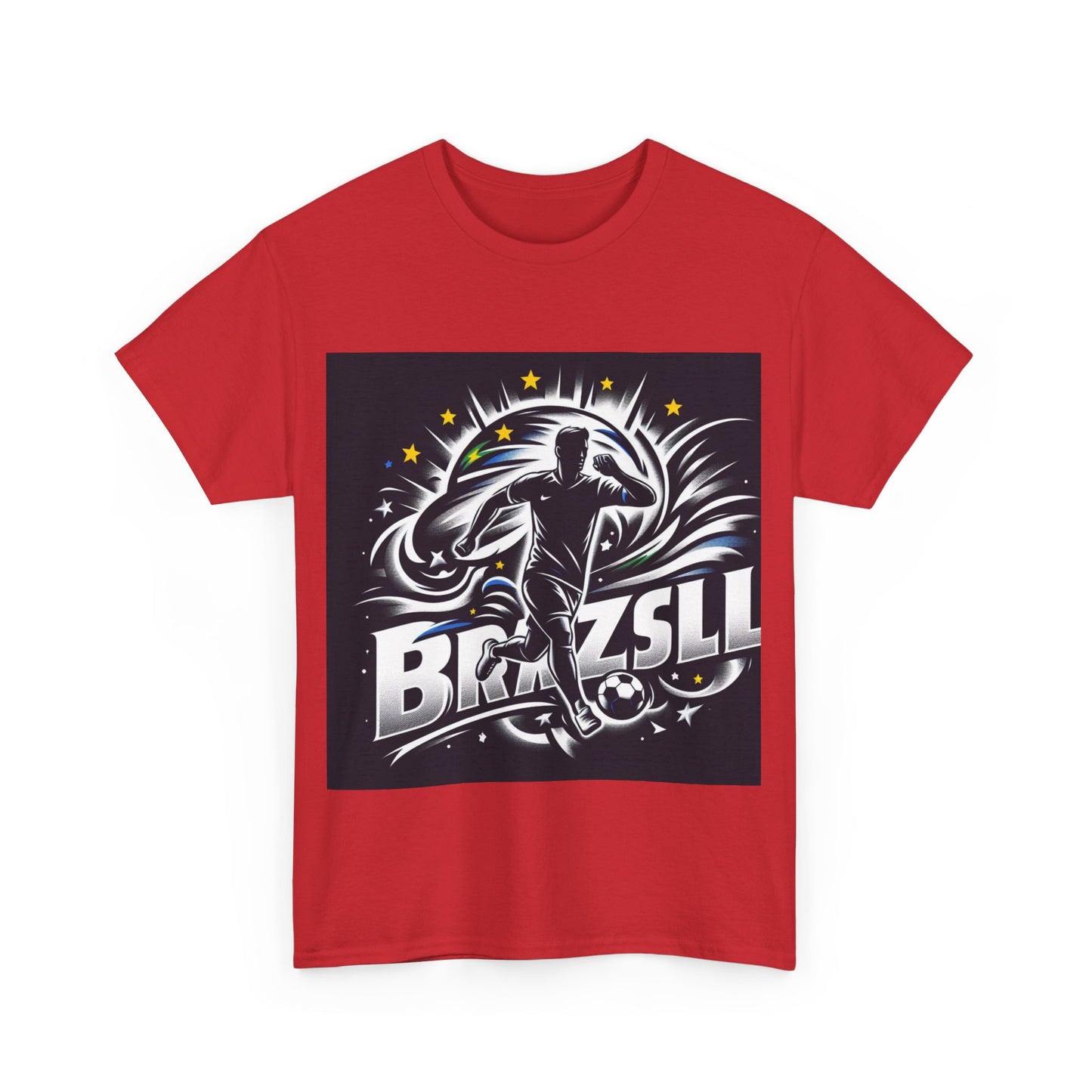Flag Village Brazil Sporting Flag T-SHIRT Heavy Cotton Tee BRA0002