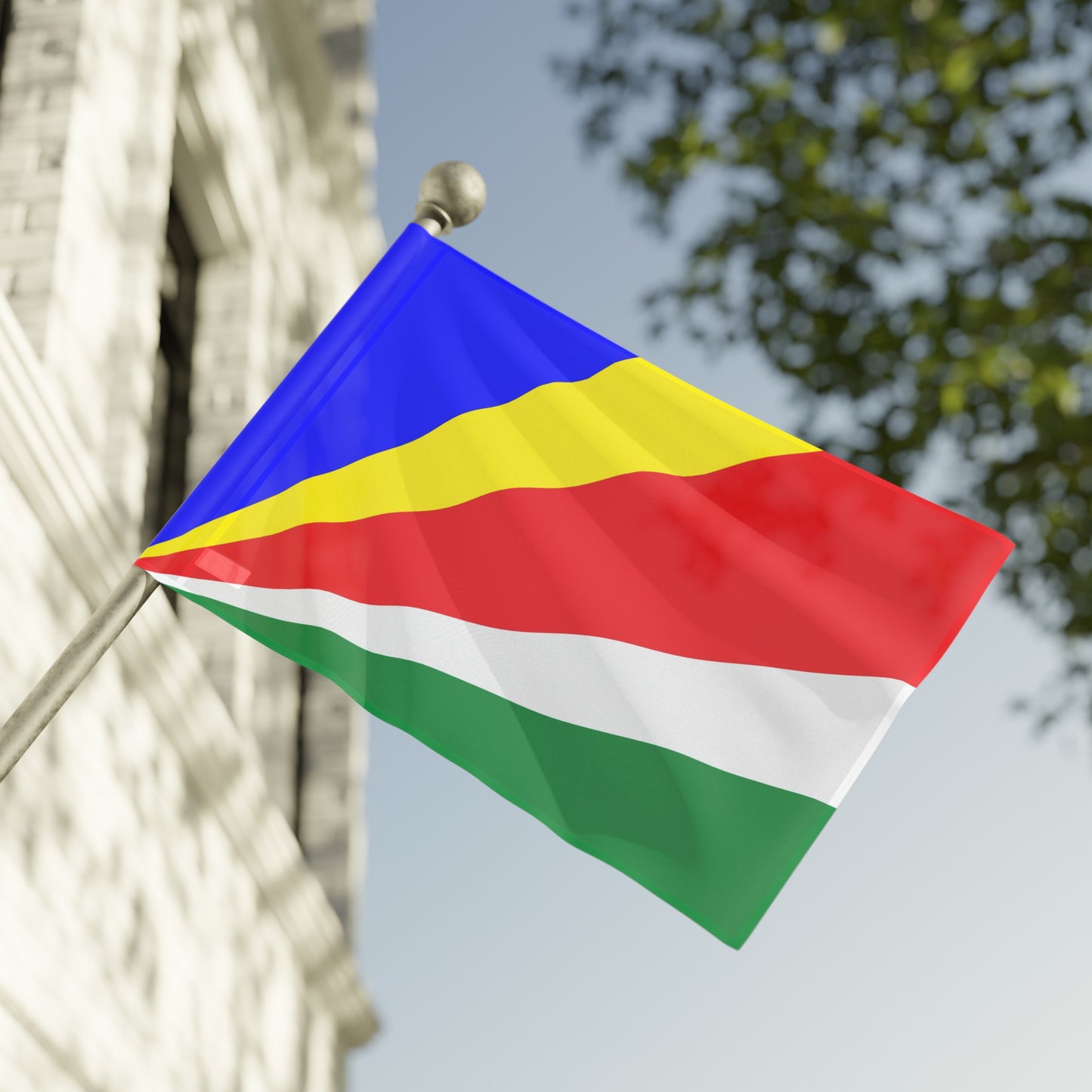 Flag Village Seychelles Flag 18" x 12" / 36" x 24" / 60" x 36"