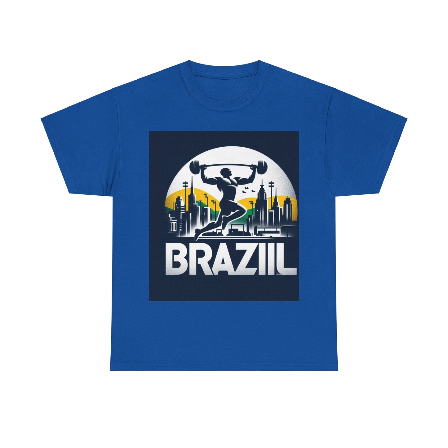 Flag Village Brazil Sporting Flag T-SHIRT Heavy Cotton Tee BRA0003