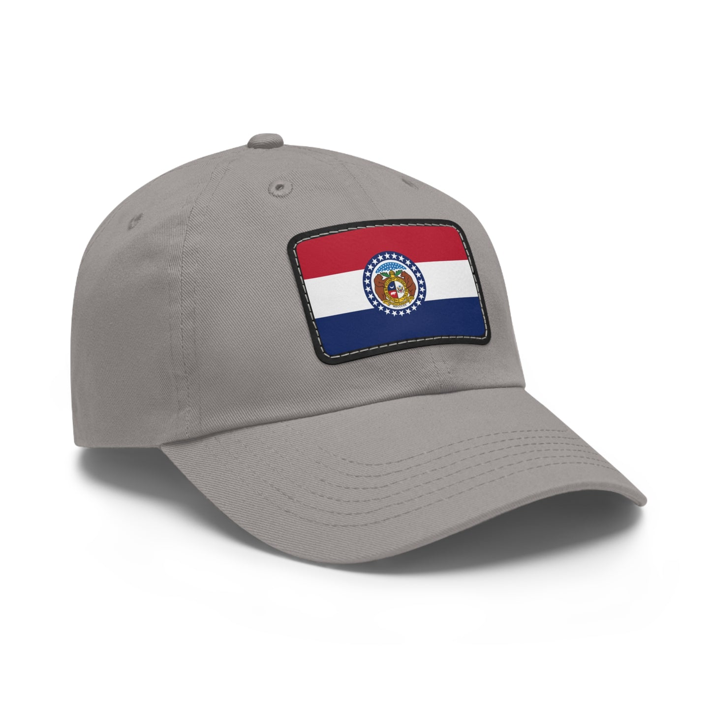 Flag Village USA Missouri State Flag Hat Cap with Leather Patch