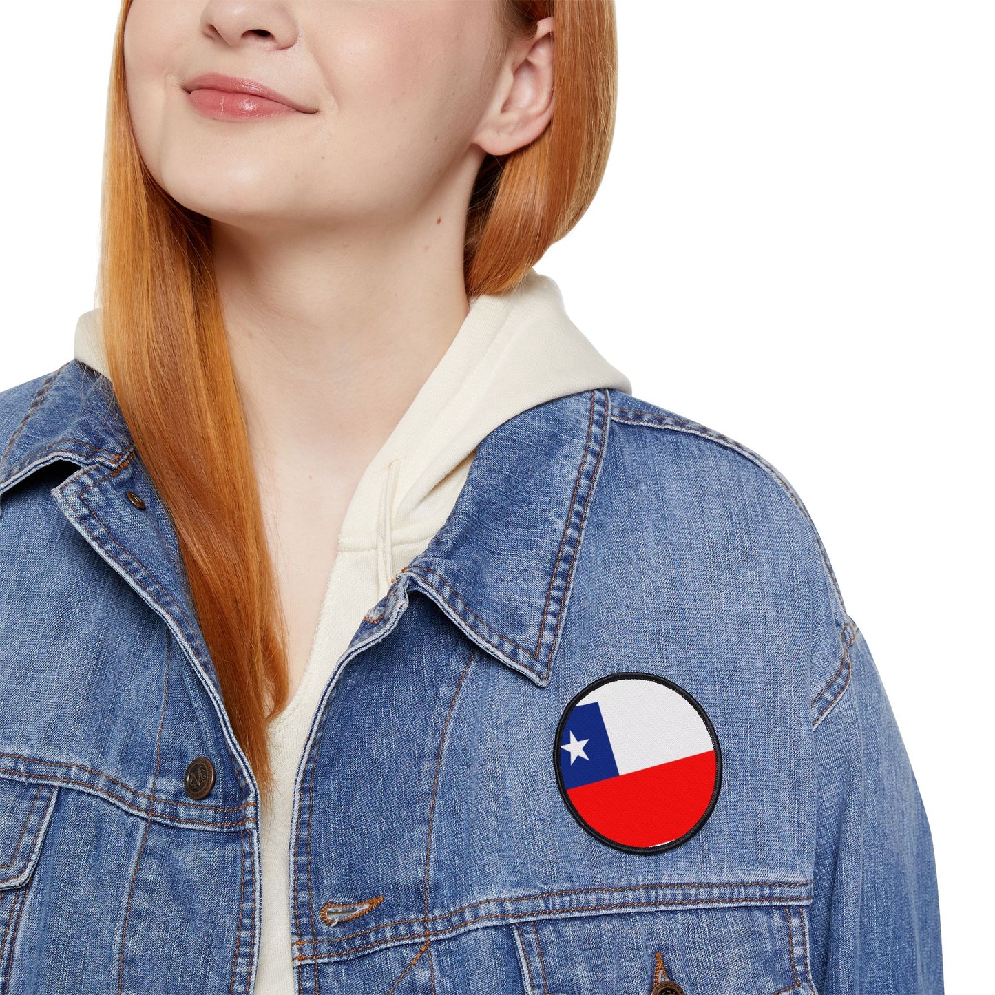 Flag Village Chile Flag Embroidery Iron-On Patches
