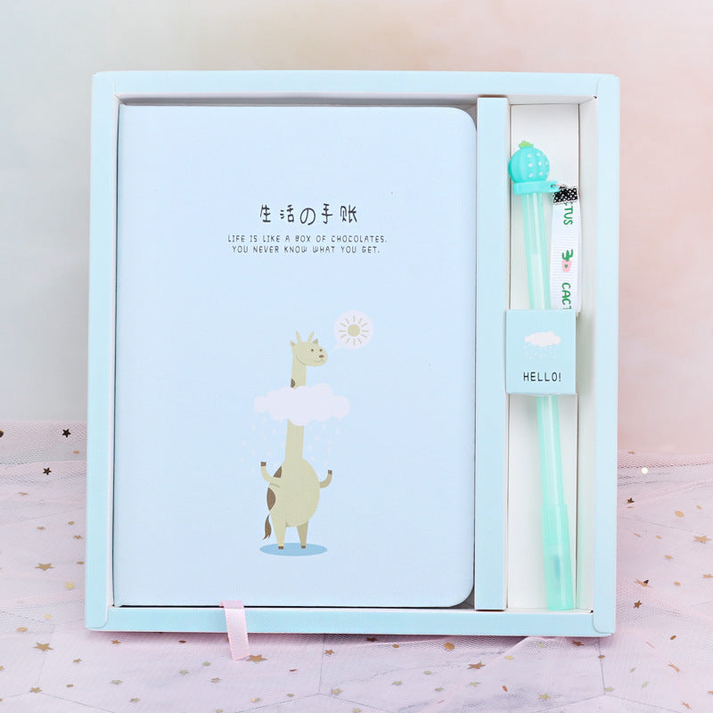 Flag Village Cartoon Notebook Suit Couple Notebook Gift Box