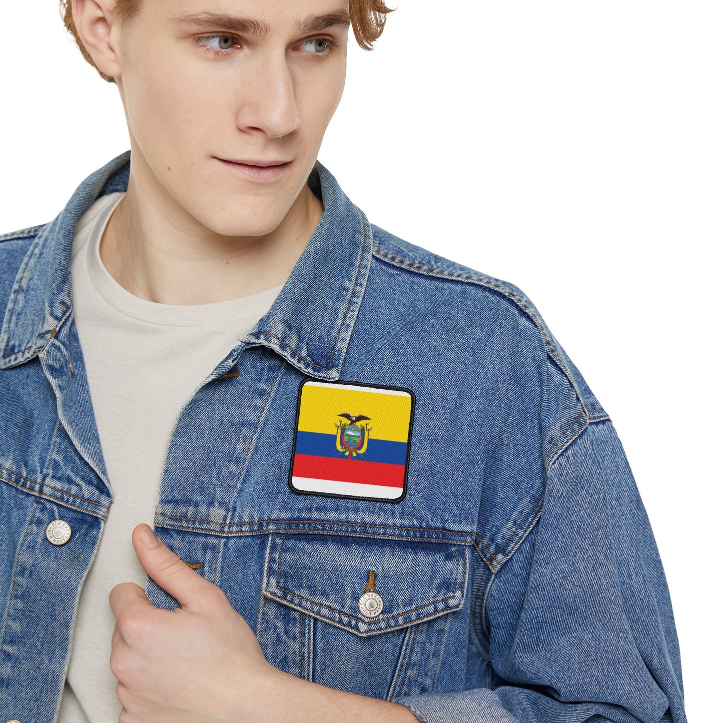 Flag Village Ecuador Flag Embroidery Iron-On Patches