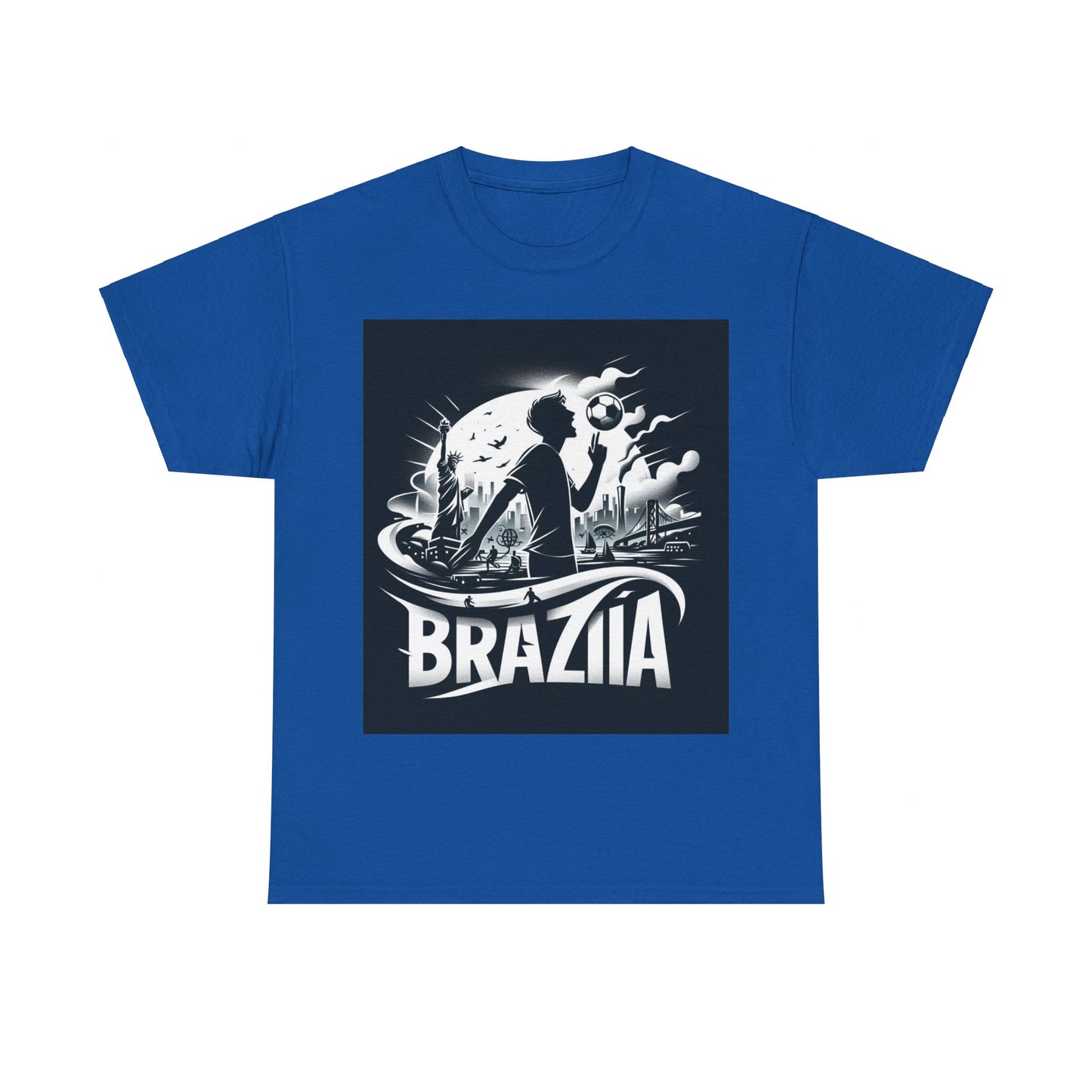 Flag Village Brazil Sporting Flag T-SHIRT Heavy Cotton Tee BRA0008