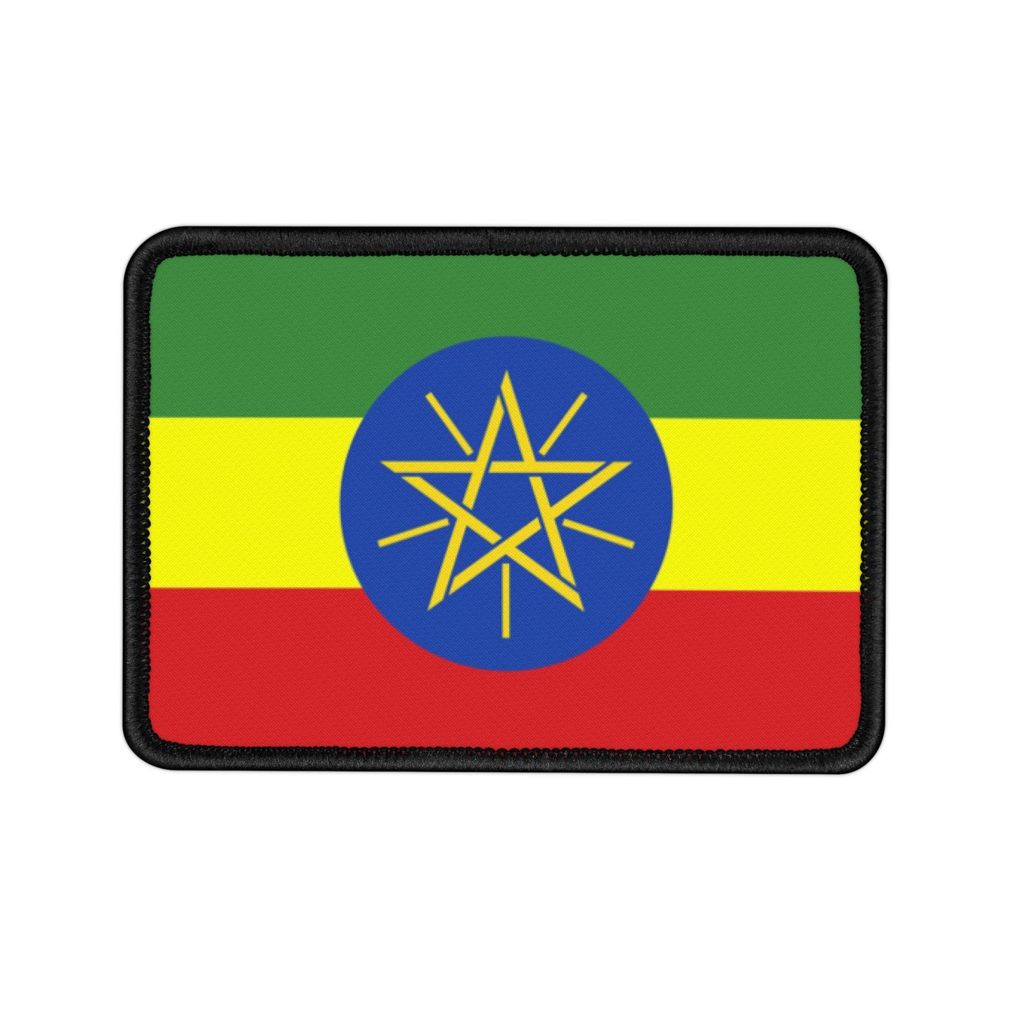 Flag Village Ethiopia Flag Embroidery Iron-On Patches